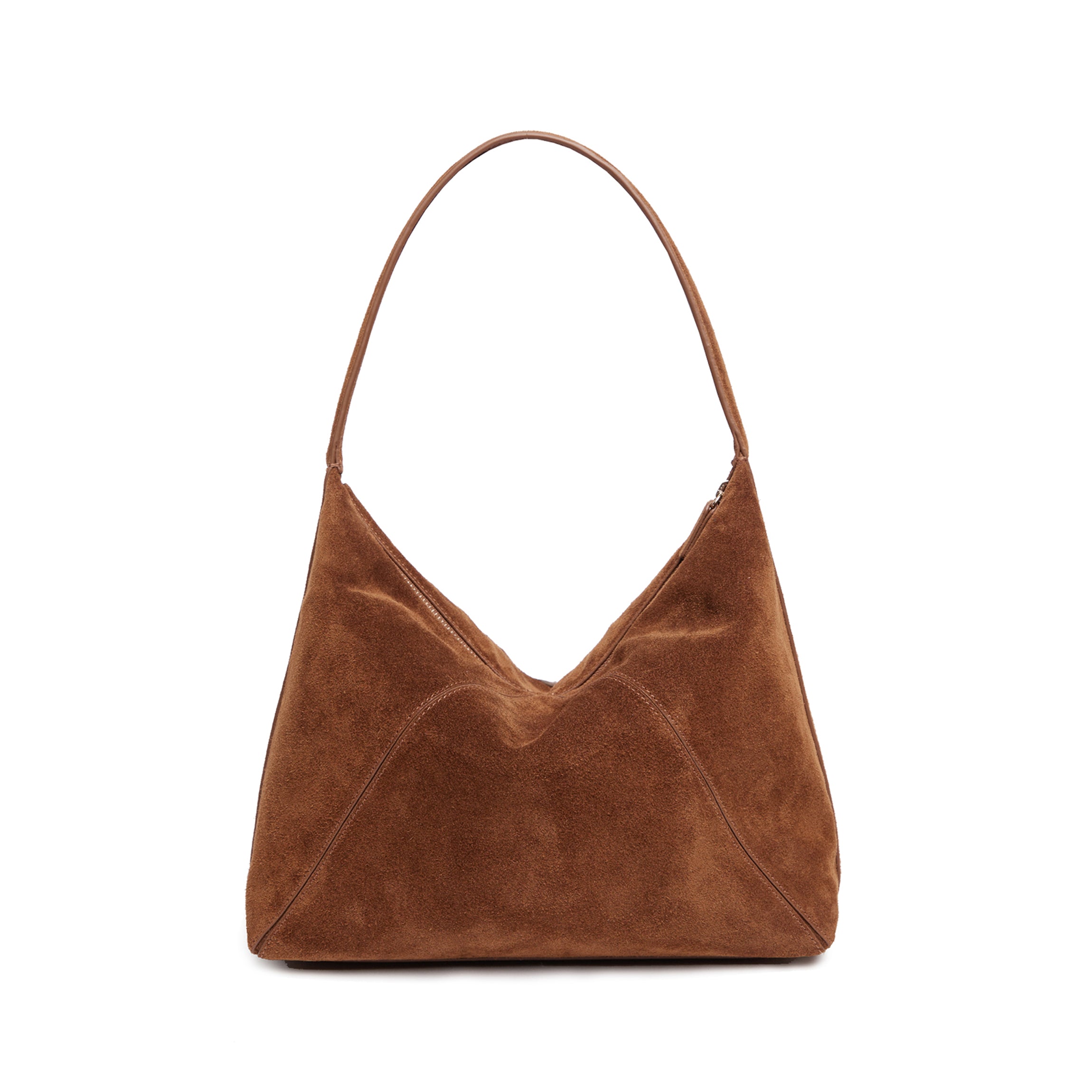 Ciera Petite Hobo Full Grain Leather, Soft and Slouchy Leather, Spacious Design, Personalizable Russet Suede Personalized Gifts, Leatherology