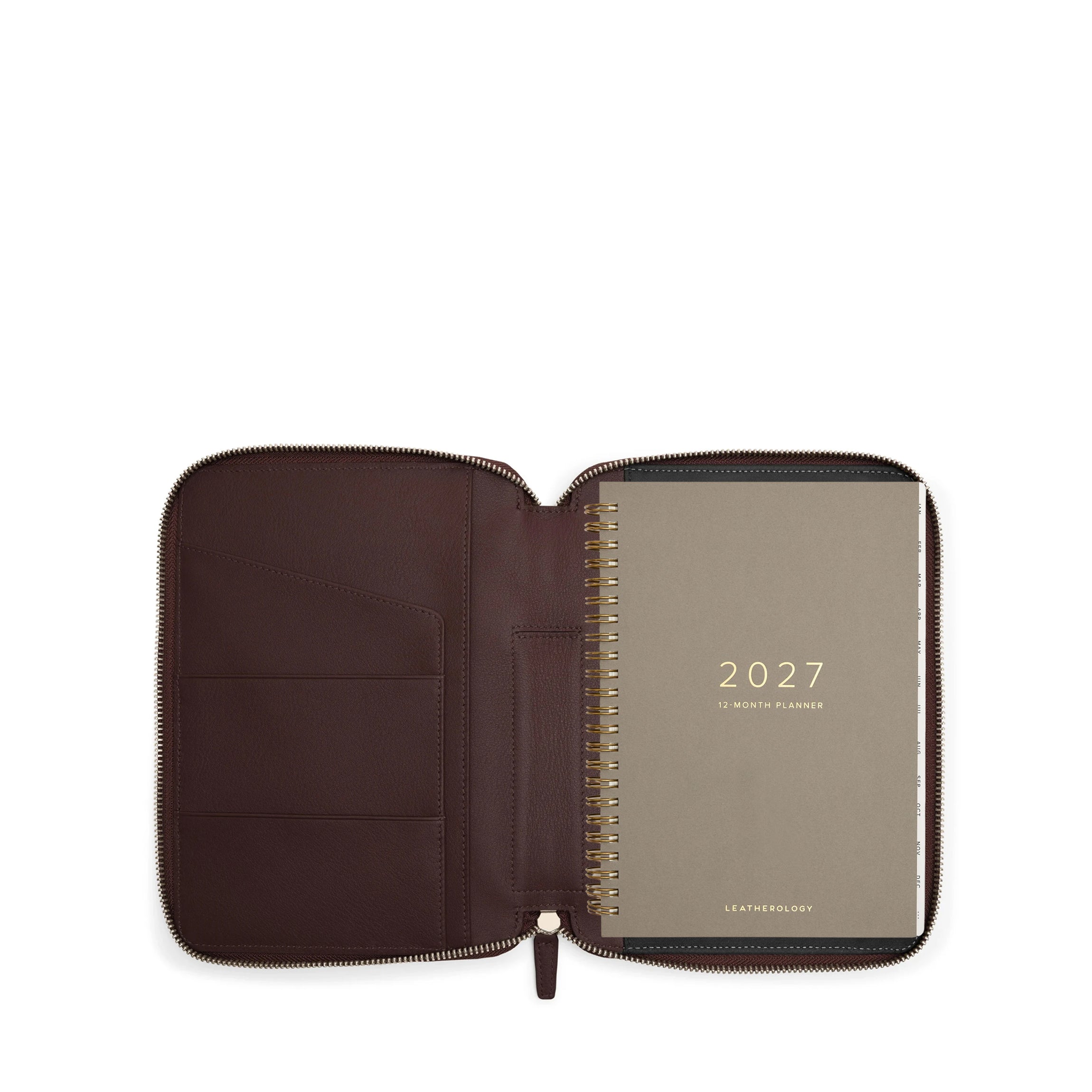 ジュピター　手帳 A5 2027 Zippered Planner | Full Grain Leather, Compact And Secure
