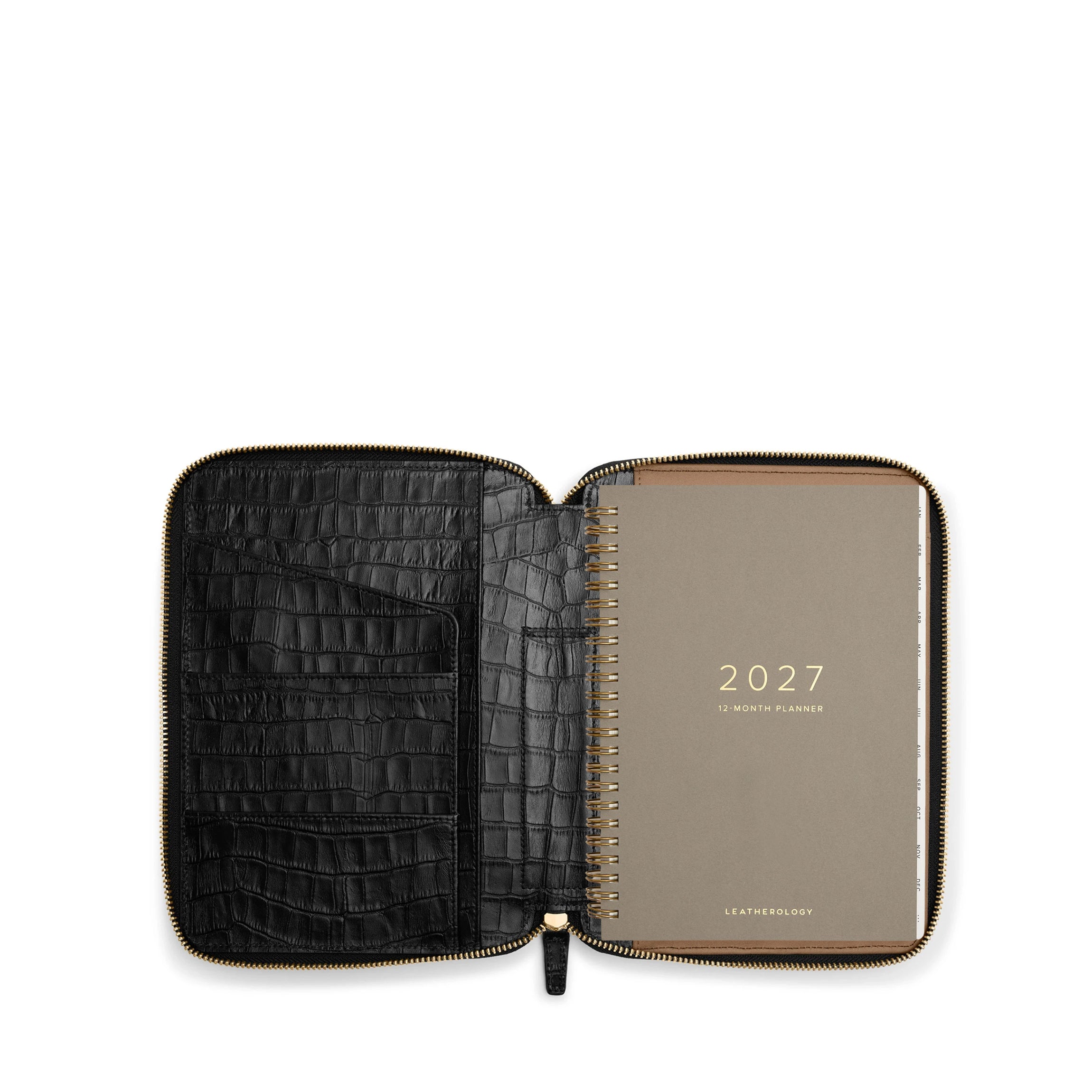 A5 2027 Zippered Planner | Full Grain Leather, Compact And Secure