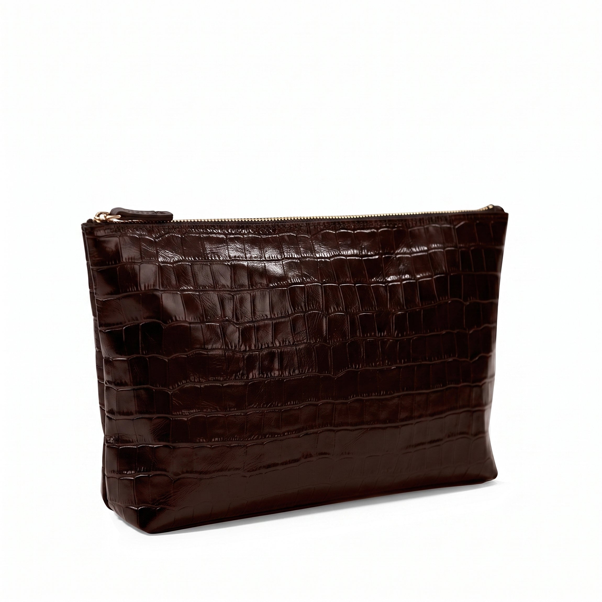 Large Accessories Pouch | Full Grain Leather, Spacious Storage