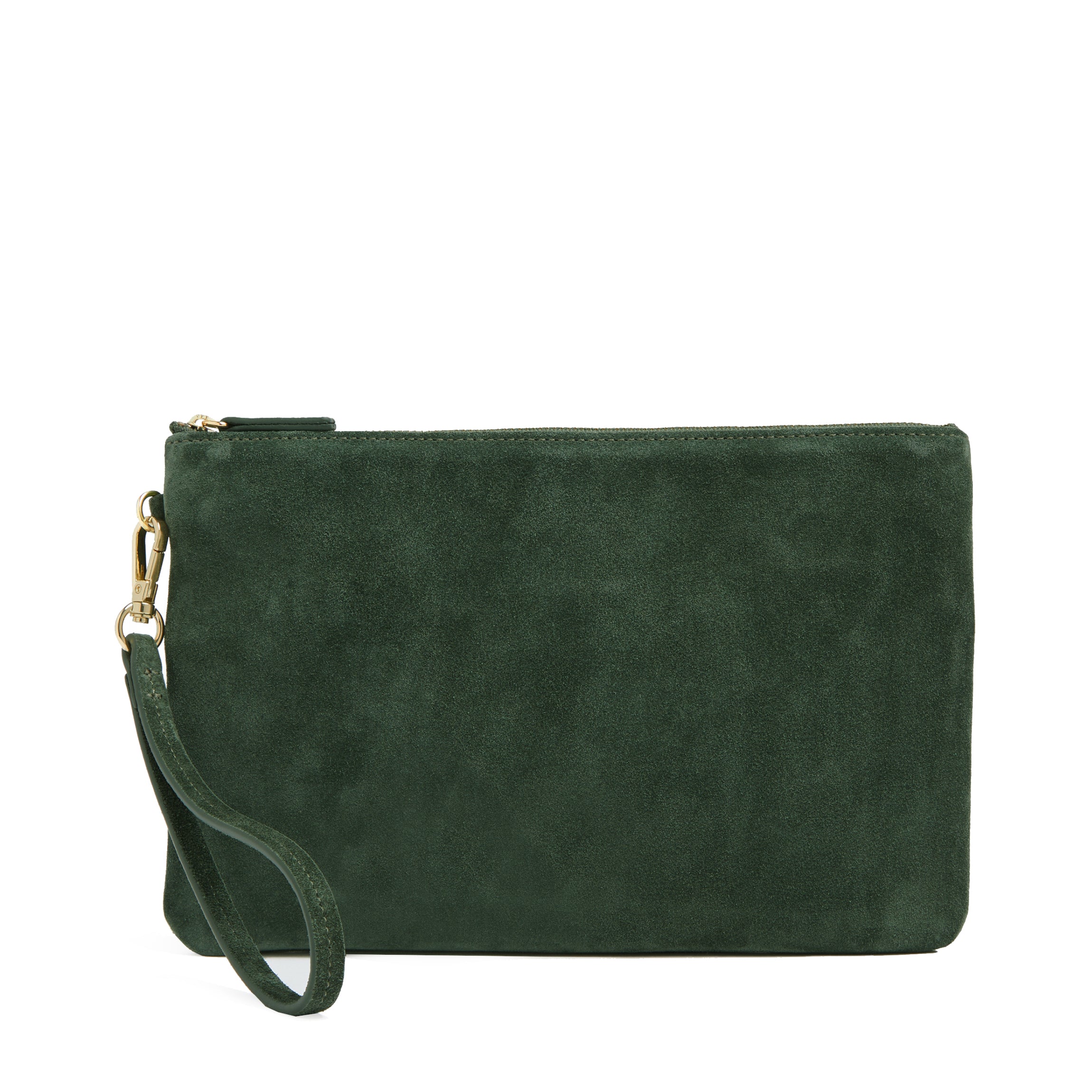 Medium Wristlet Pouch | Full grain leather, stylish and practical, Leatherology Juniper Suede