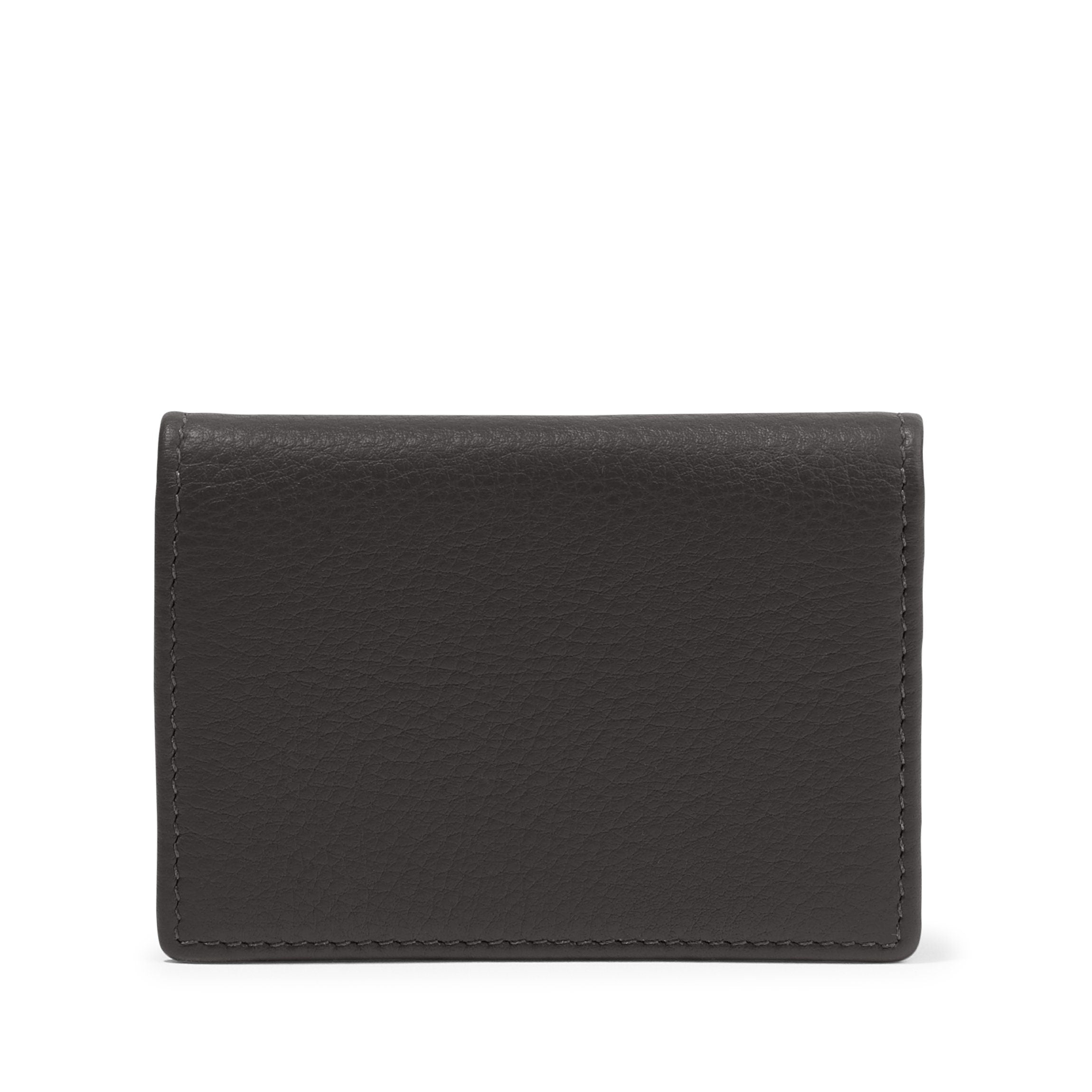 JILLSTUART◆Black Crocker Embo Leather Chain Card wallet Jill Trifold Wallet in Polished Leather - Black – HOBO
