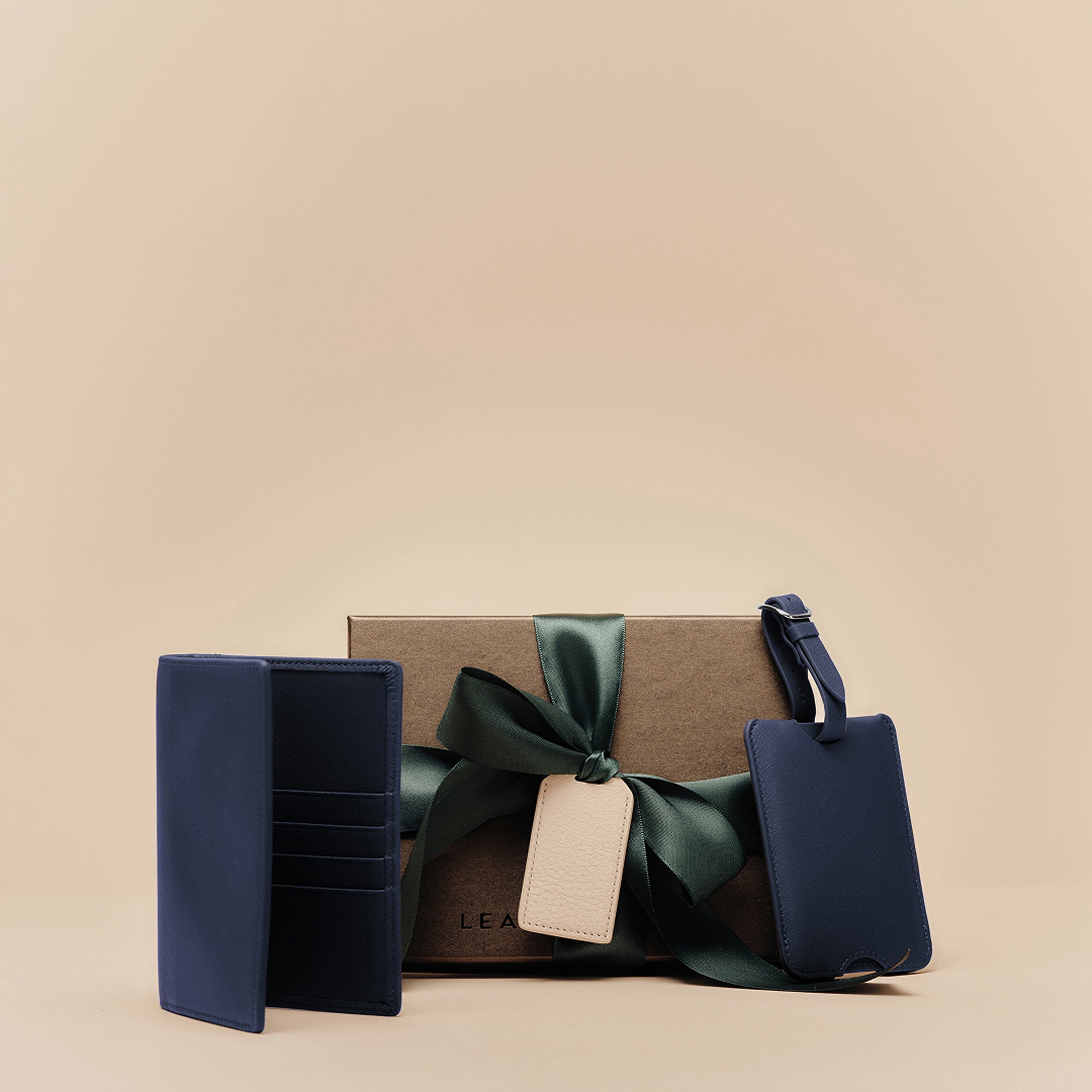 Deluxe Passport Cover + Luggage Tag Set | Full grain leather