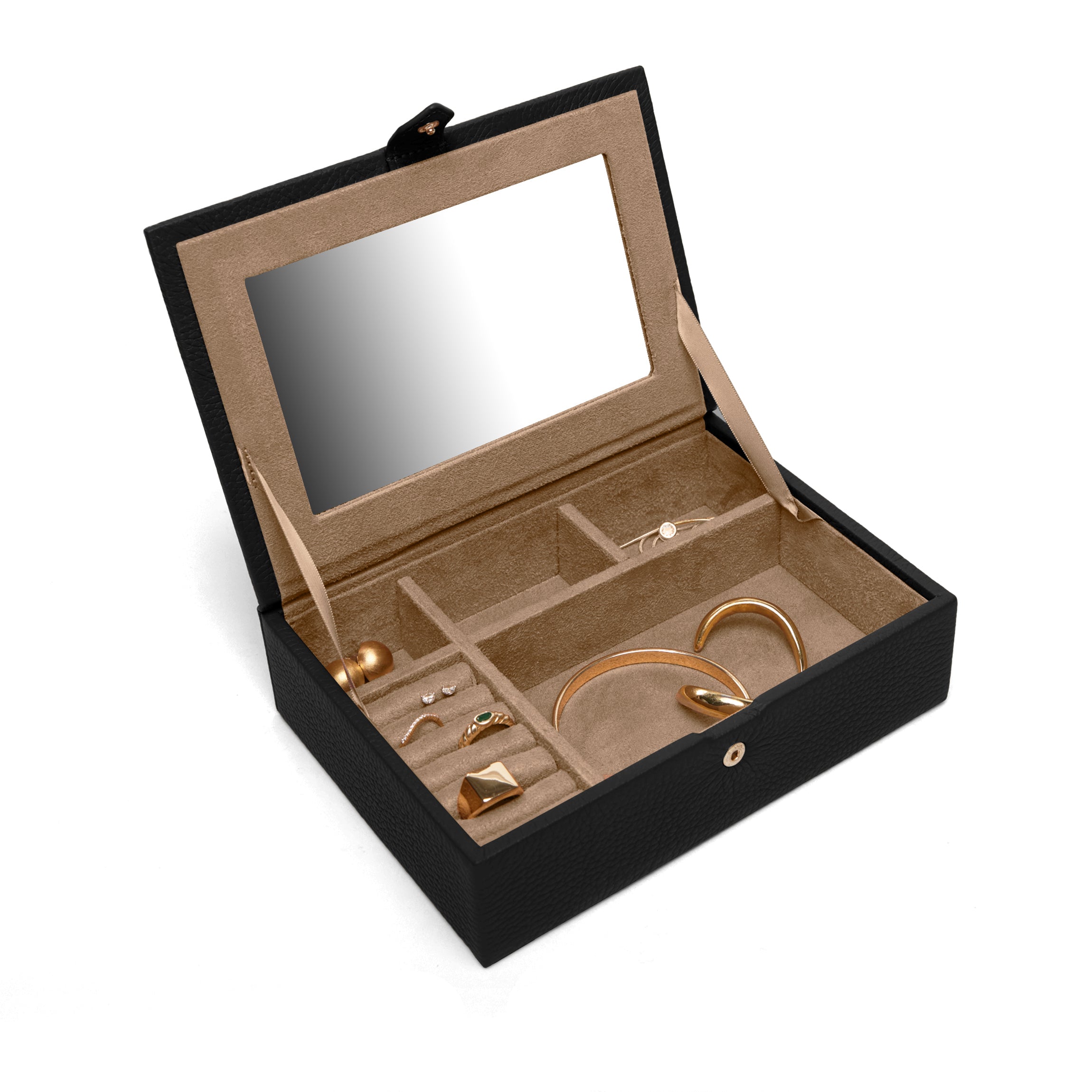 Small Jewelry Box | Travel-size jewelry case, secure storage