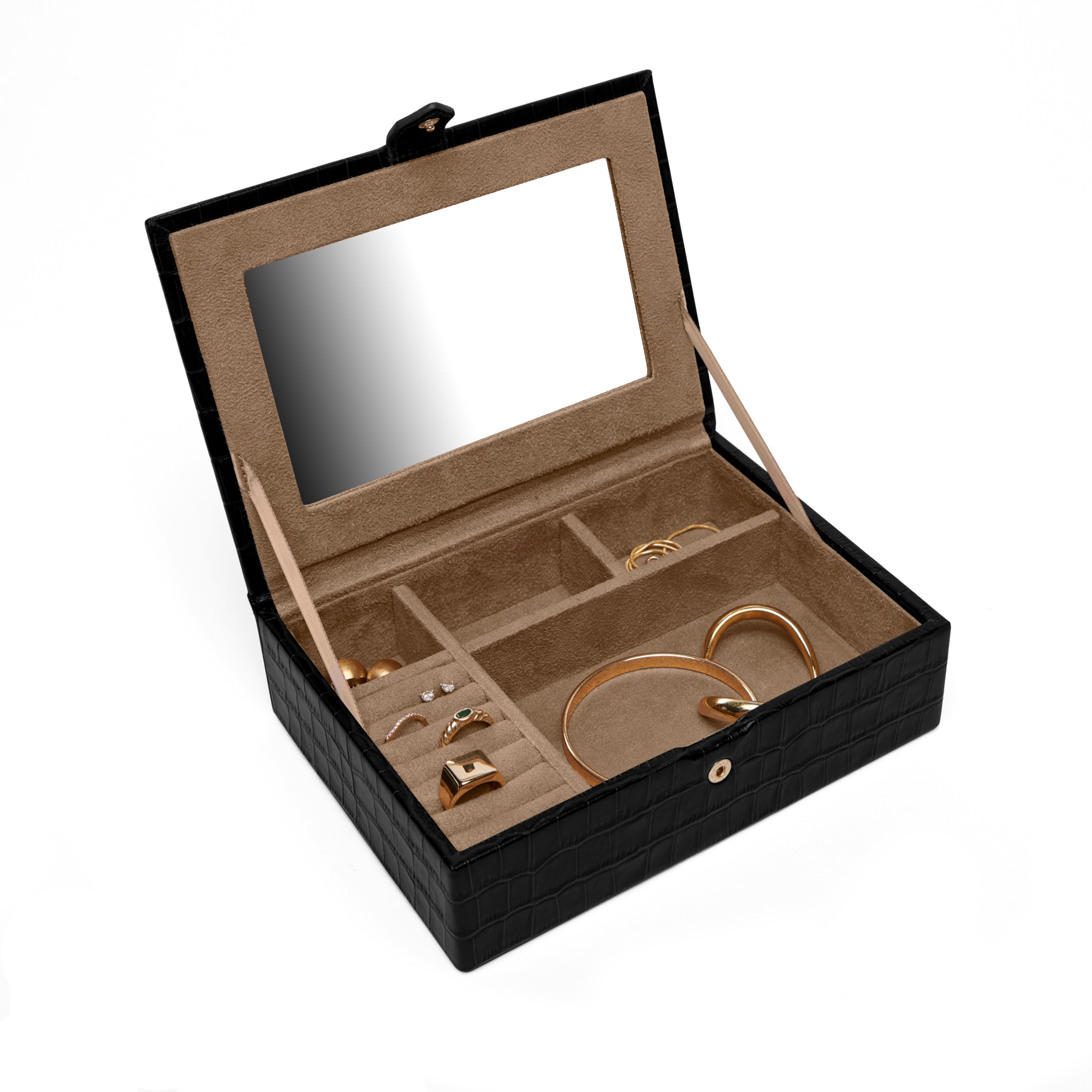 Small Jewelry Box | Travel-size jewelry case, secure storage