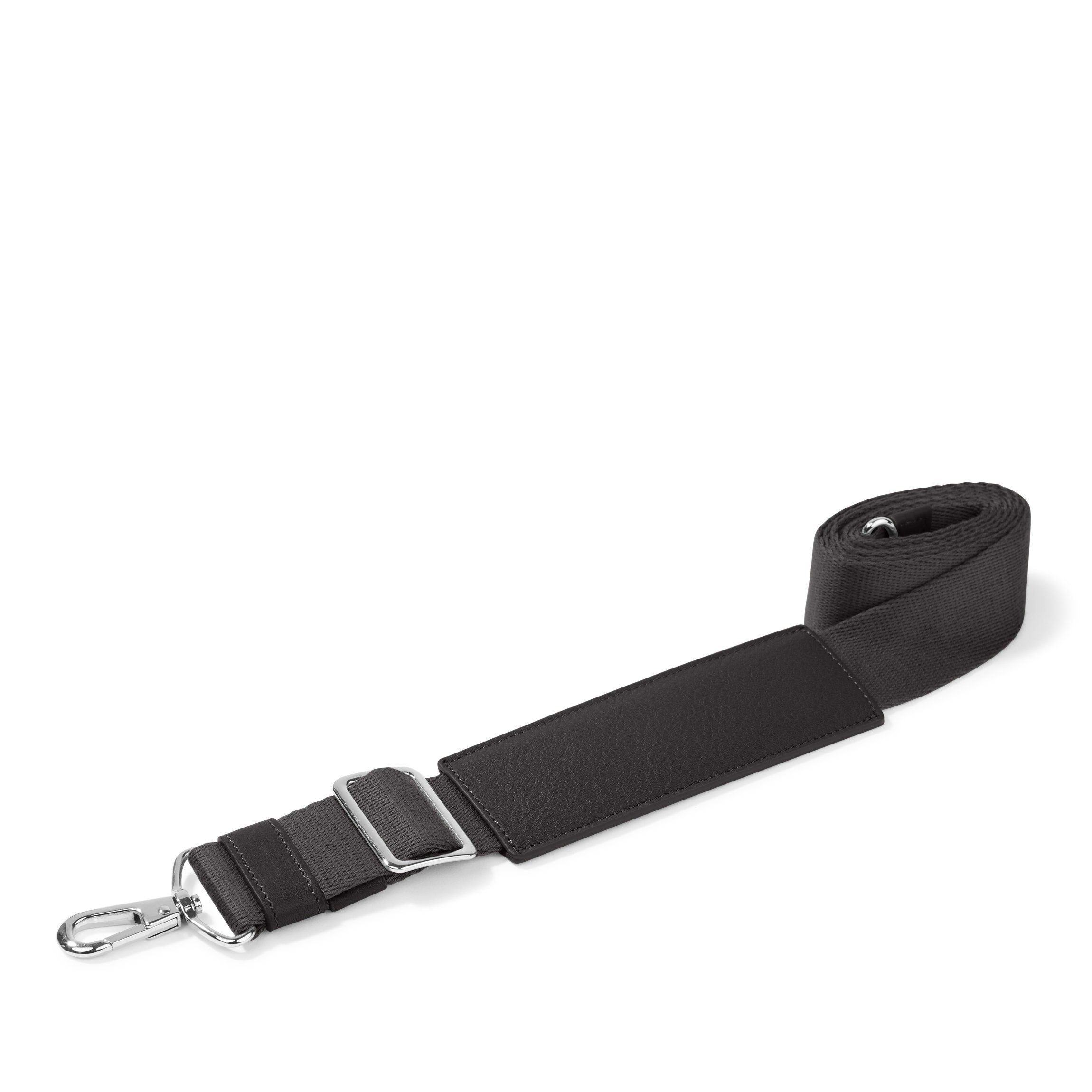 Adjustable Shoulder Strap Full grain leather, versatile carry option, Leatherology Black Onyx