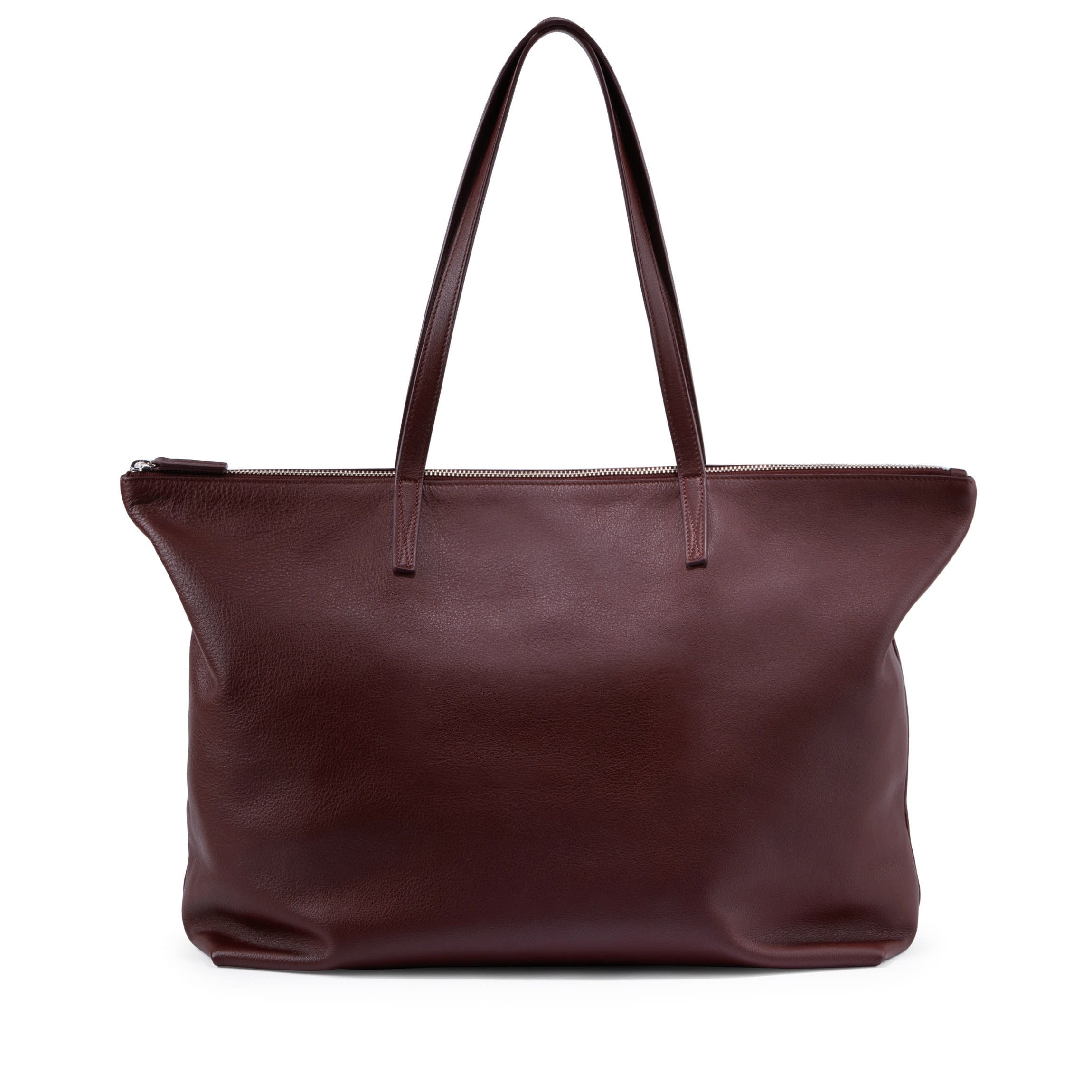Aleena Soft Zippered Tote | Full grain leather, versatile everyday