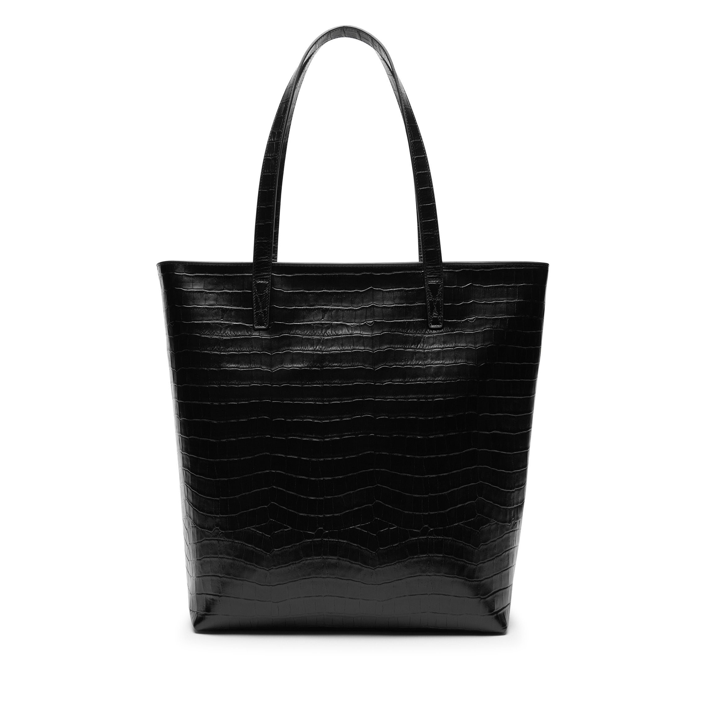 Alex Vertical Work Tote Full grain leather, sleek and spacious
