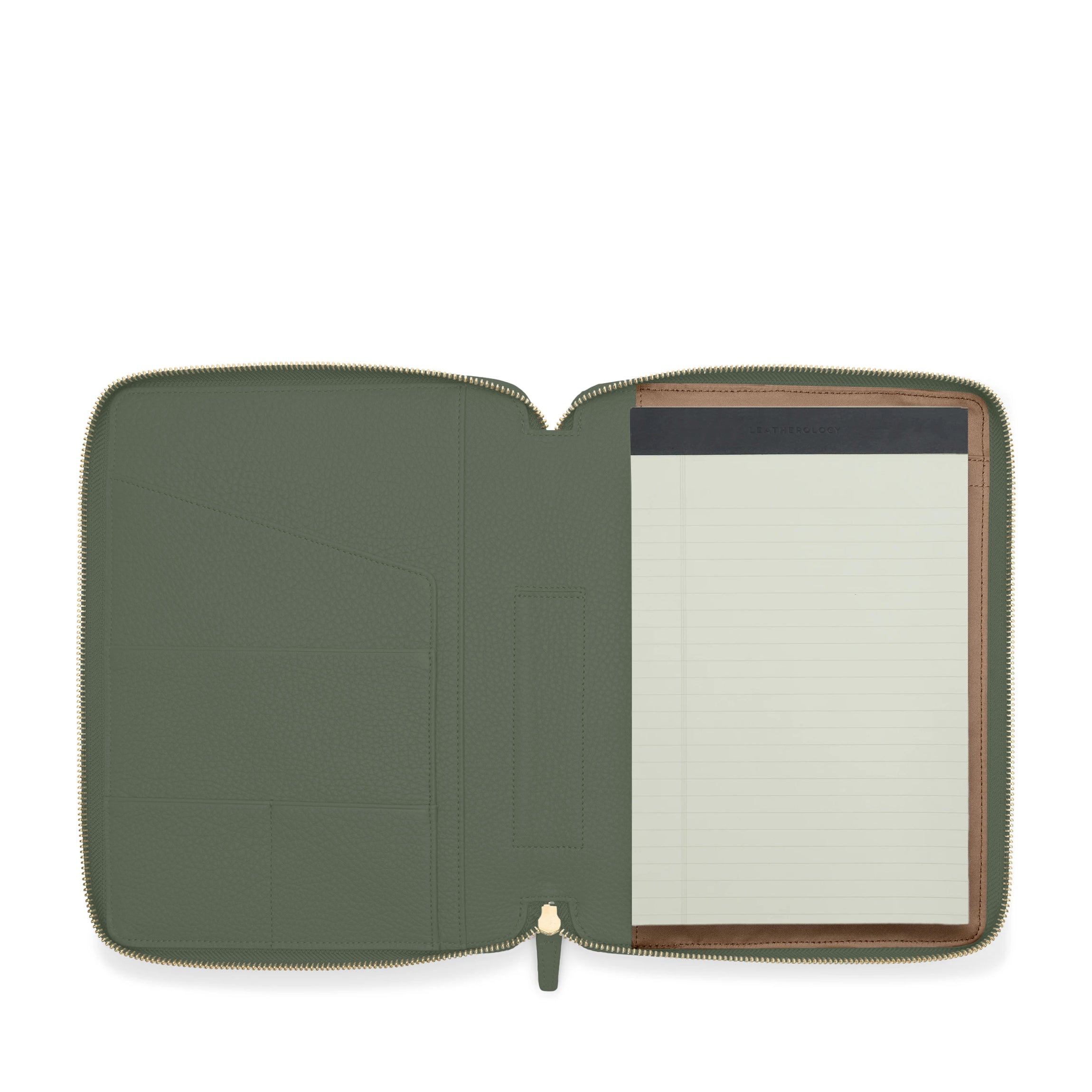 B5 Zippered Padfolio | Full grain leather, professional organizer
