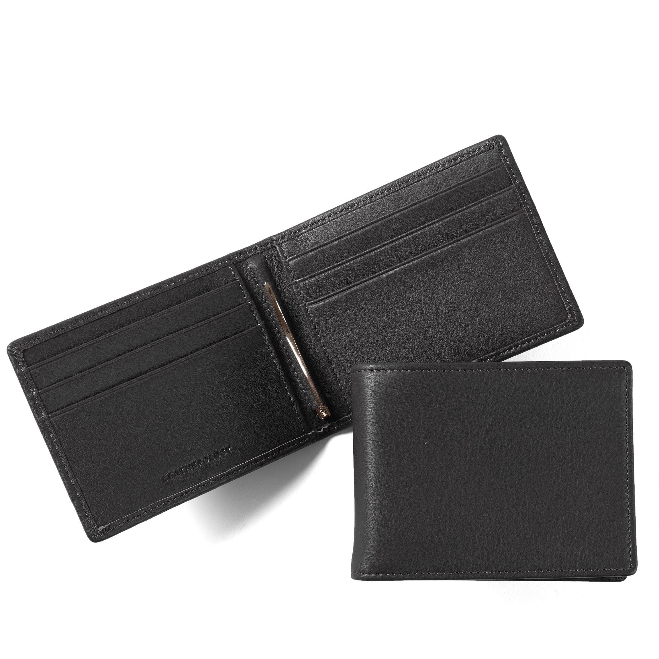 Bifold with Money Clip Full grain leather, slim financial