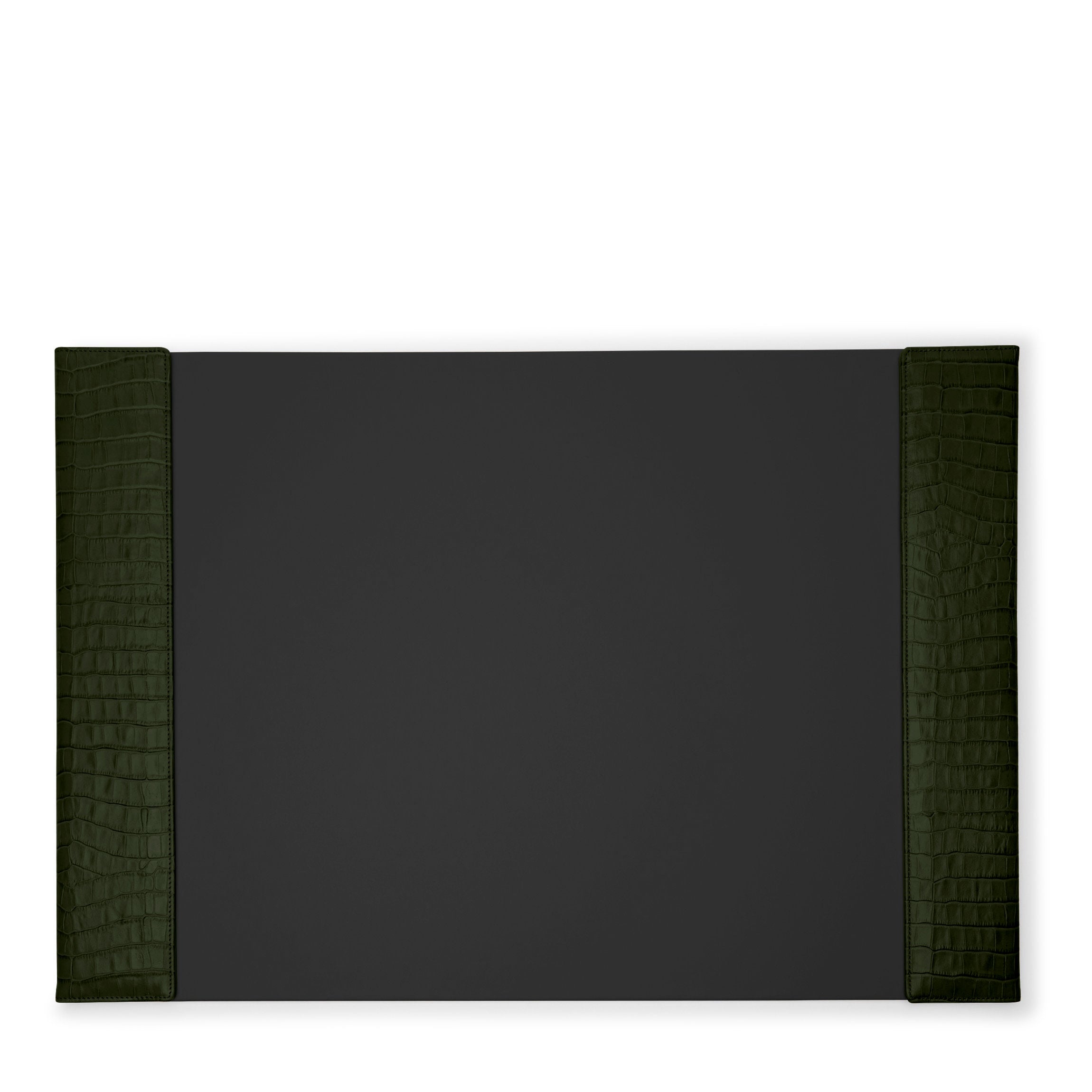 Classic Desk Pad | Full grain leather, refined desk protection, Leatherology Forest Croc