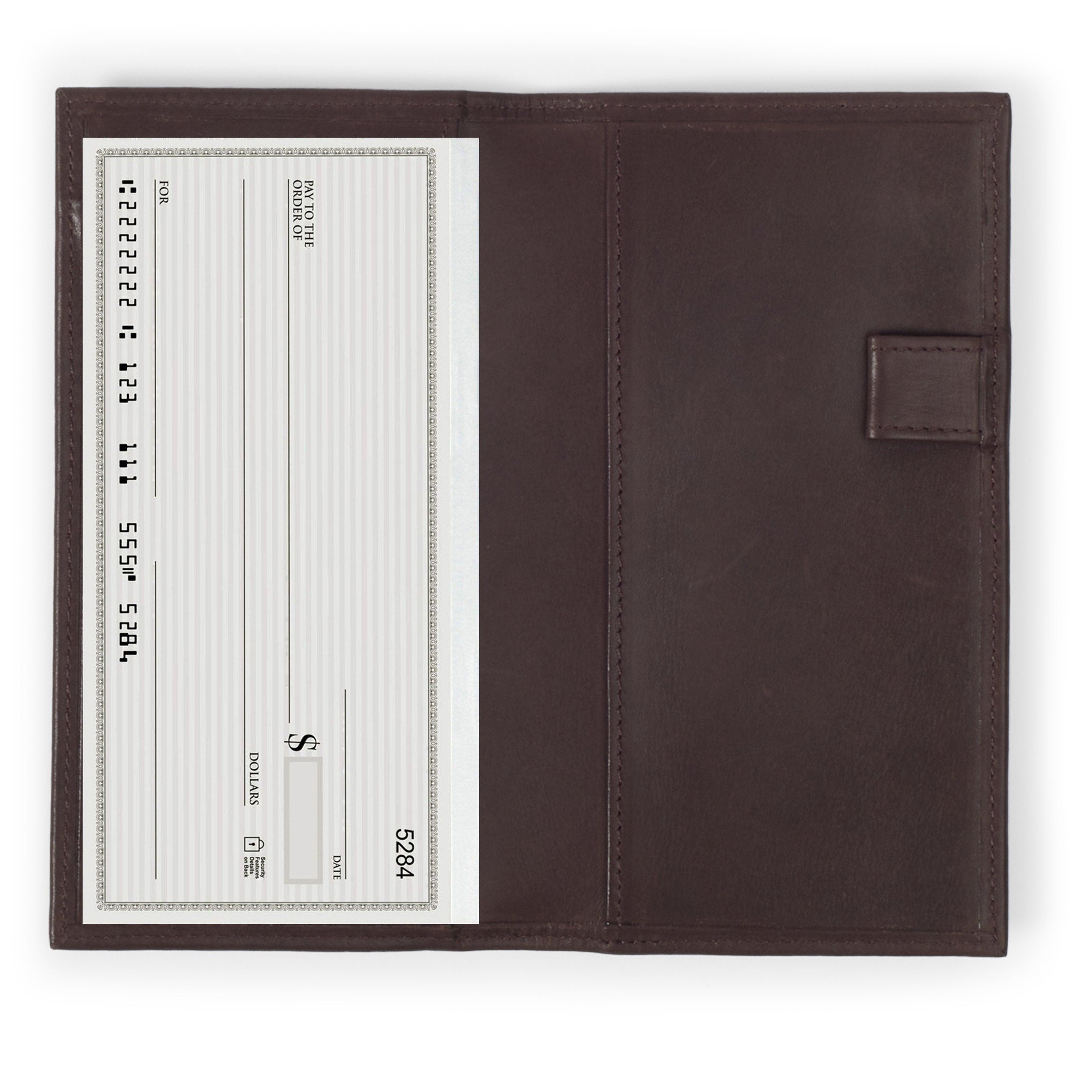 The Antiq Leather Checkbook Cover And Holder, Executive Leather Cheque