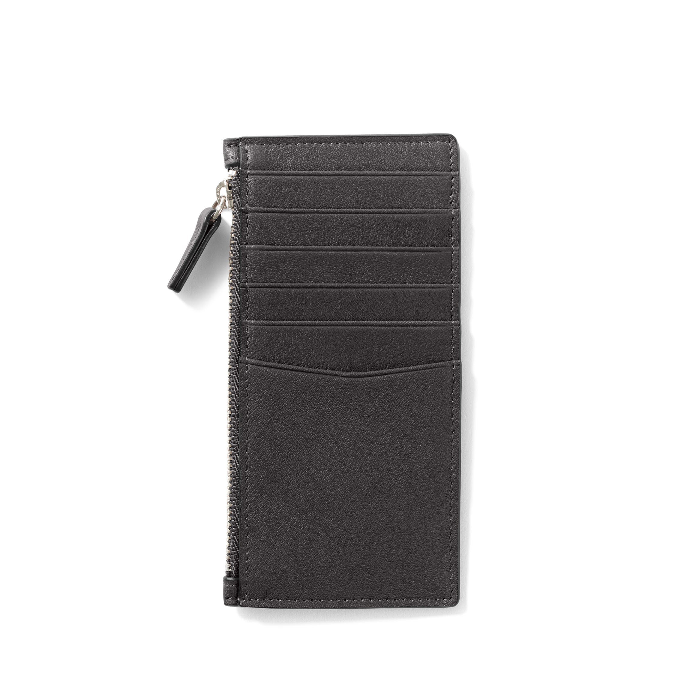 Women's Devon Slim Zip Leather Card Case - 6 Card Slots, Slim Design - Black Onyx - Personalized Gifts, Leatherology Women's Devon Slim Zip Leather Card Case - 6 Card Slots, Slim Design - Black Onyx - Personalized Gifts, Leatherology
