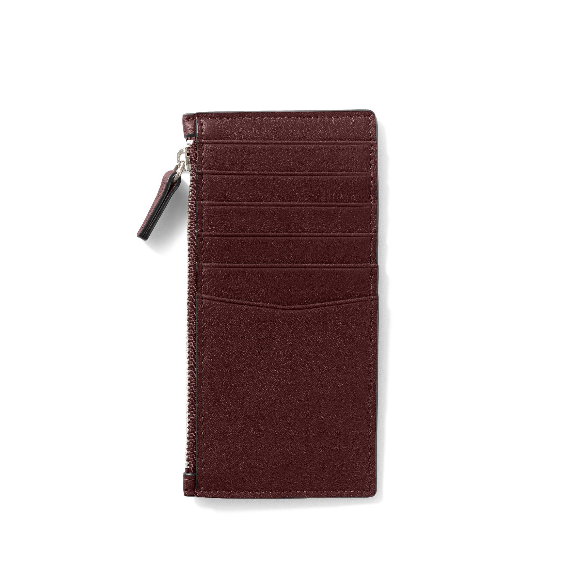 Devon Slim Zip Card Case | Full Grain Leather, Compact Card