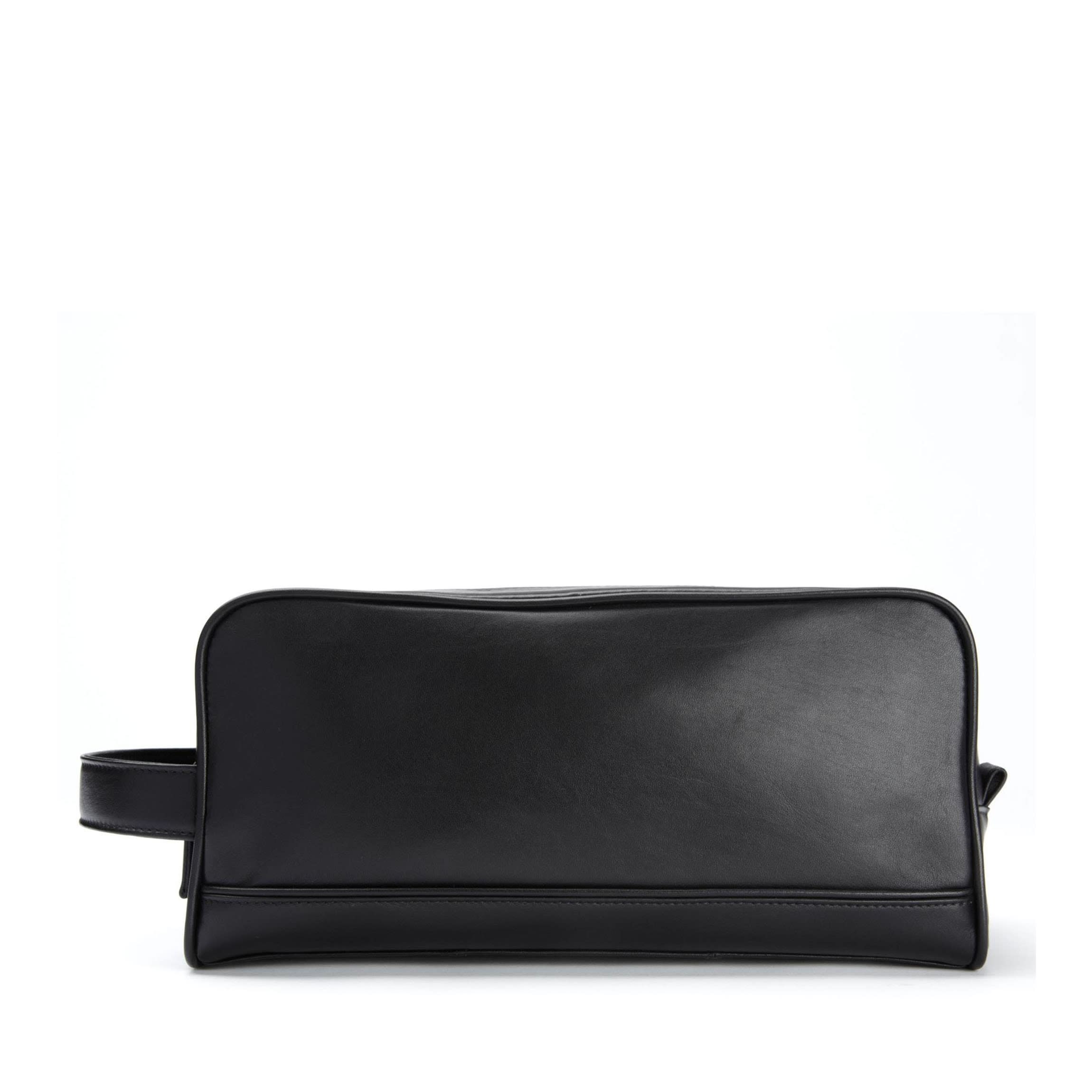Double Zip Toiletry Bag | Full grain leather, dual compartment