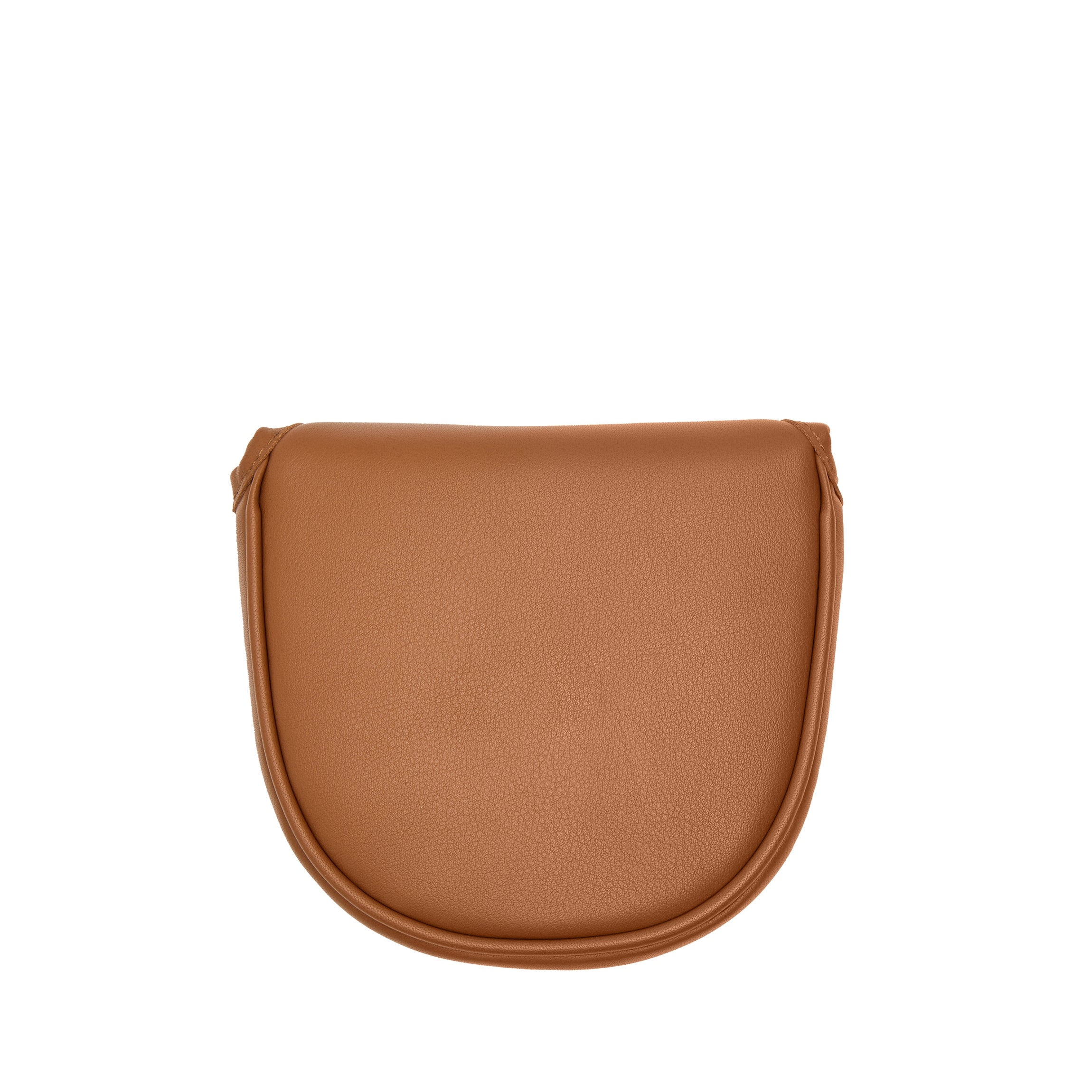 Golf Mallet Putter Headcover - Leather Putter Cover - Cognac