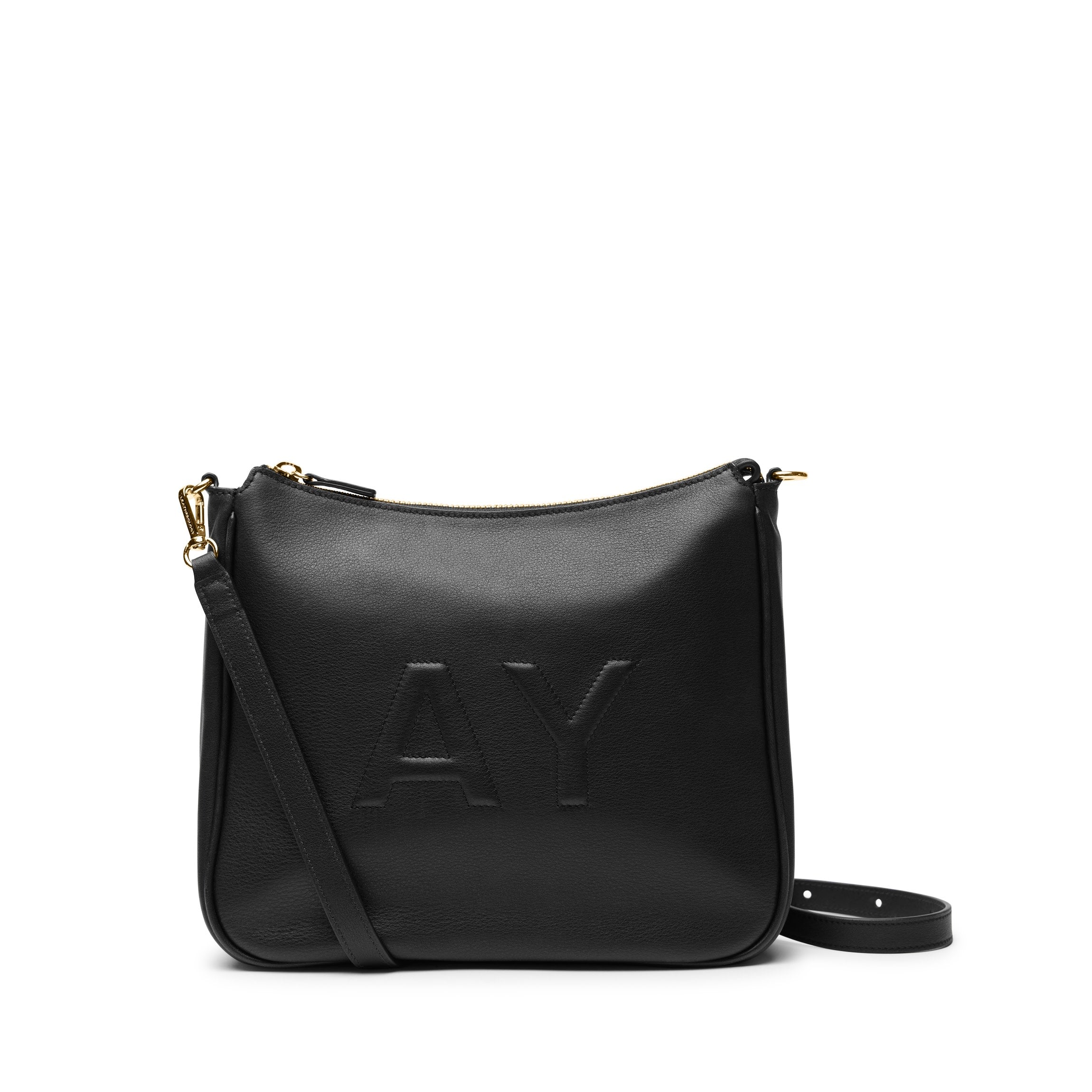 Greta Chain Medium Crossbody | Full grain leather, chic and