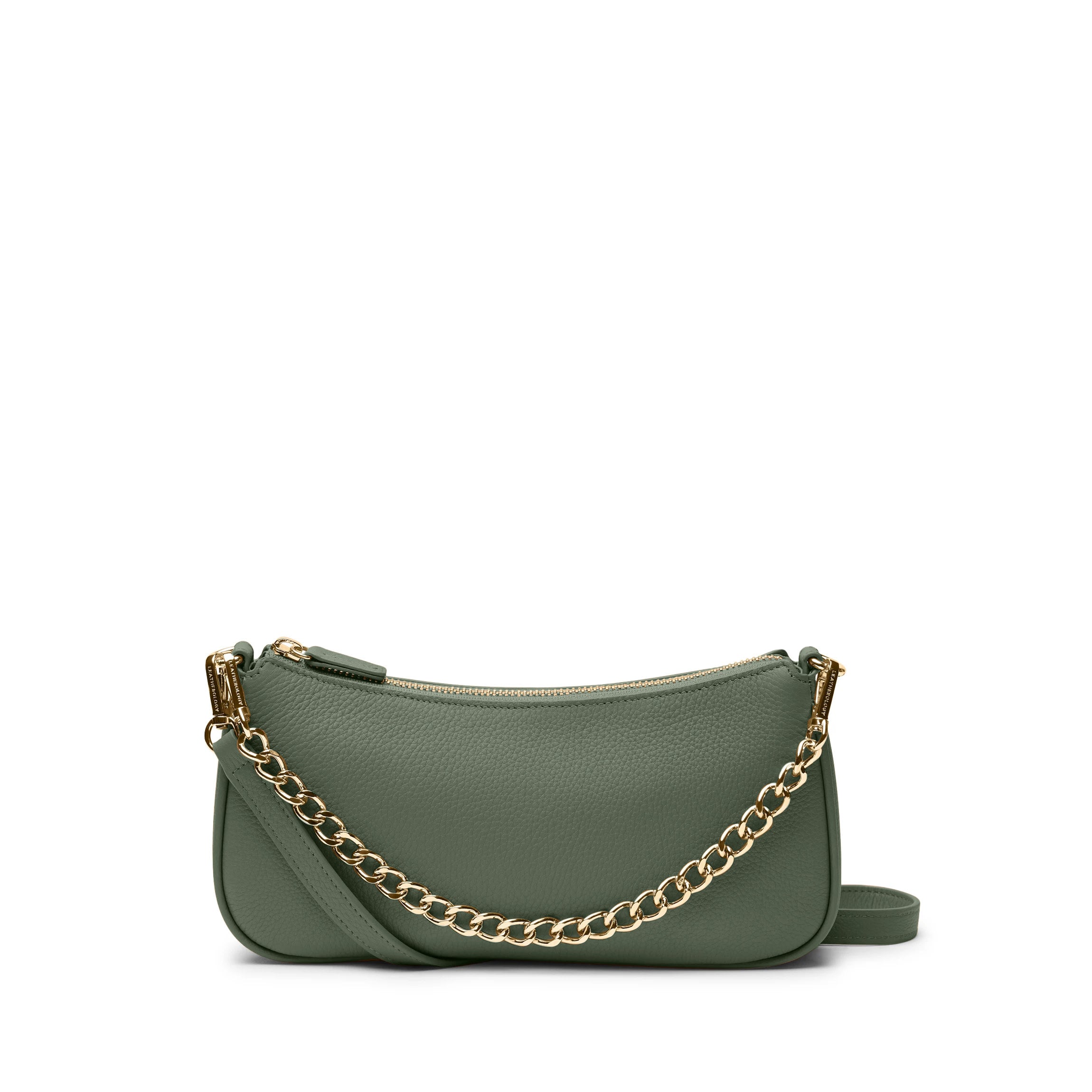 Greta Chain Small Pochette | Full Grain Leather, Compact And Chic