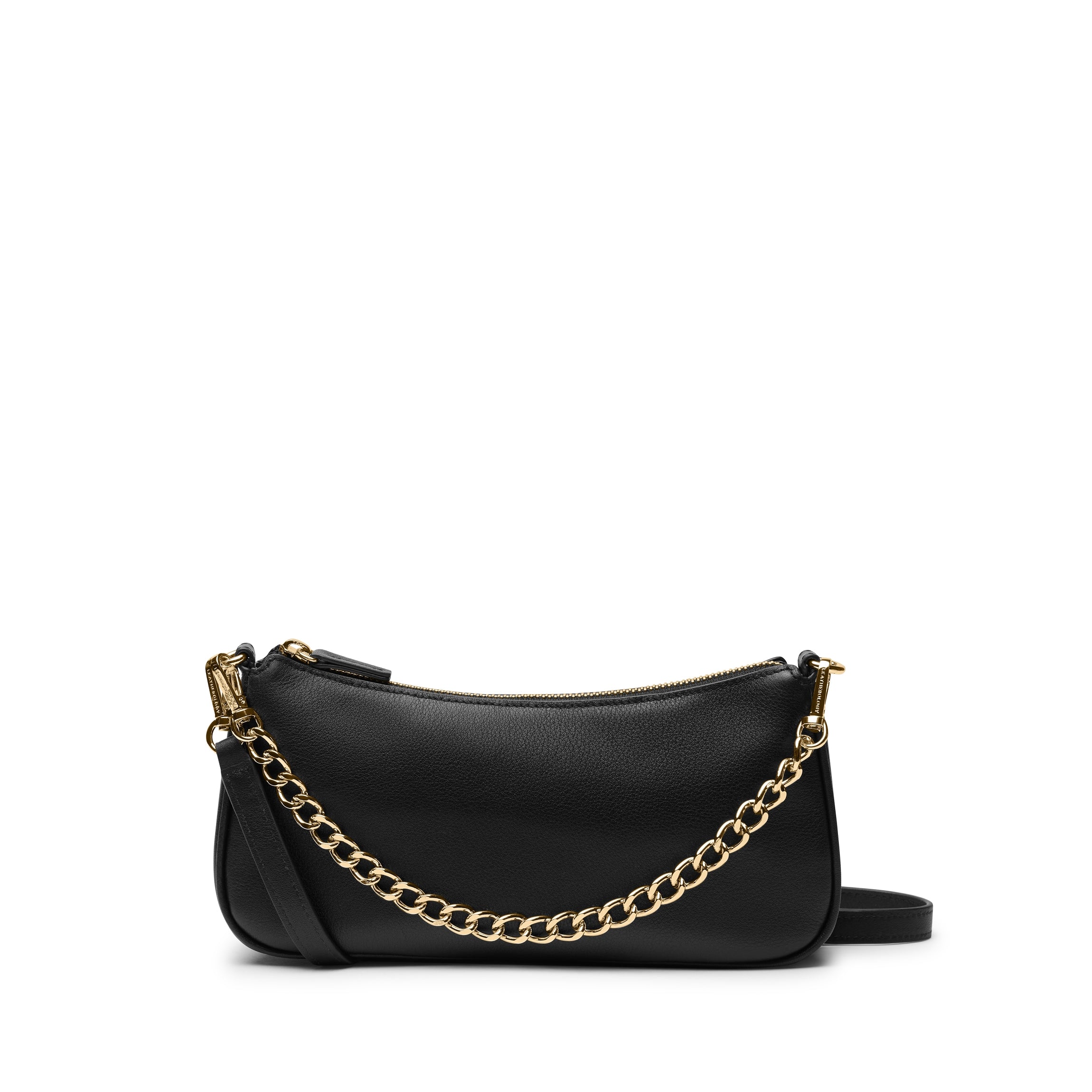 Greta Chain Small Pochette | Full grain leather, compact and chic