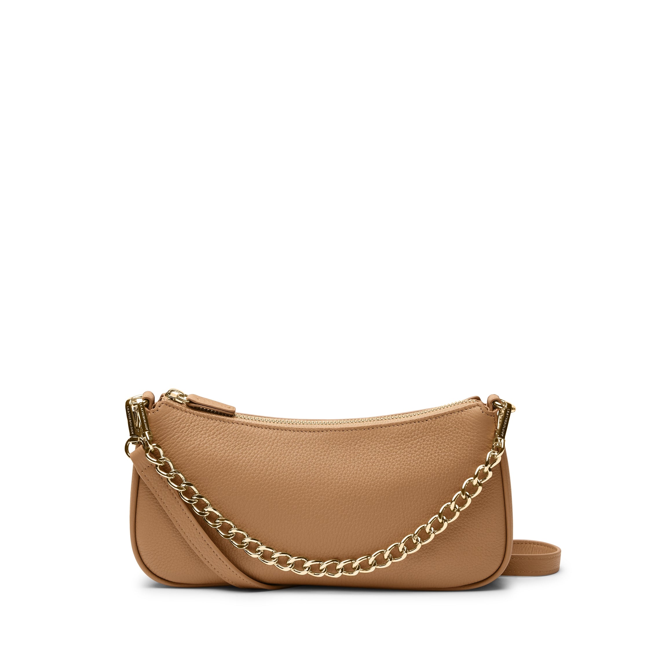 Greta Chain Small Pochette | Full grain leather, compact and chic