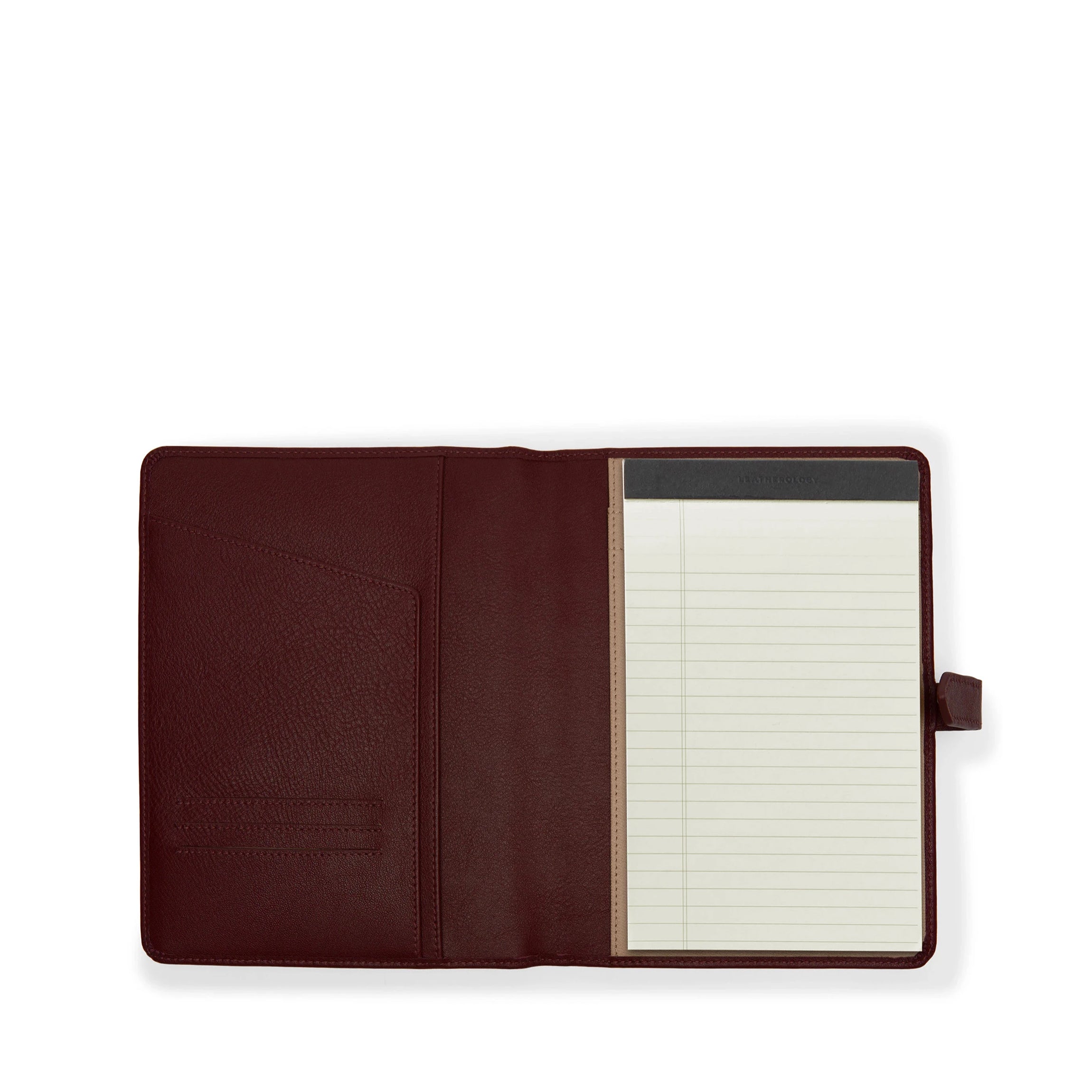 メモ帳 A5 Junior Snap Padfolio | Full grain leather, compact productivity