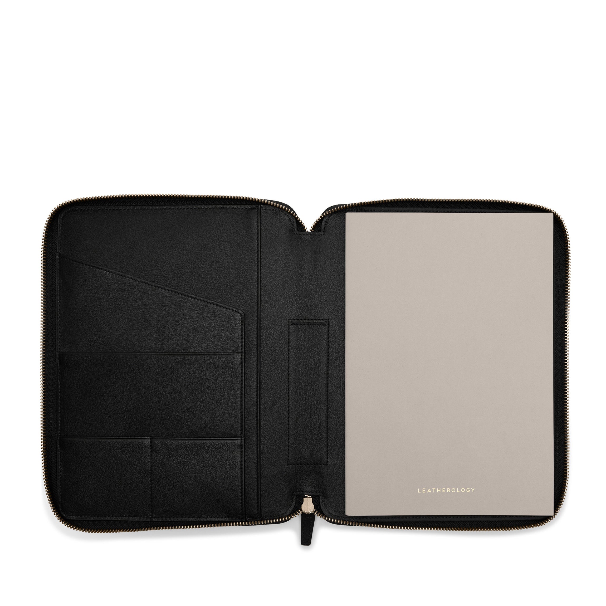 B5 Composition Zippered Journal | Full grain leather, professional