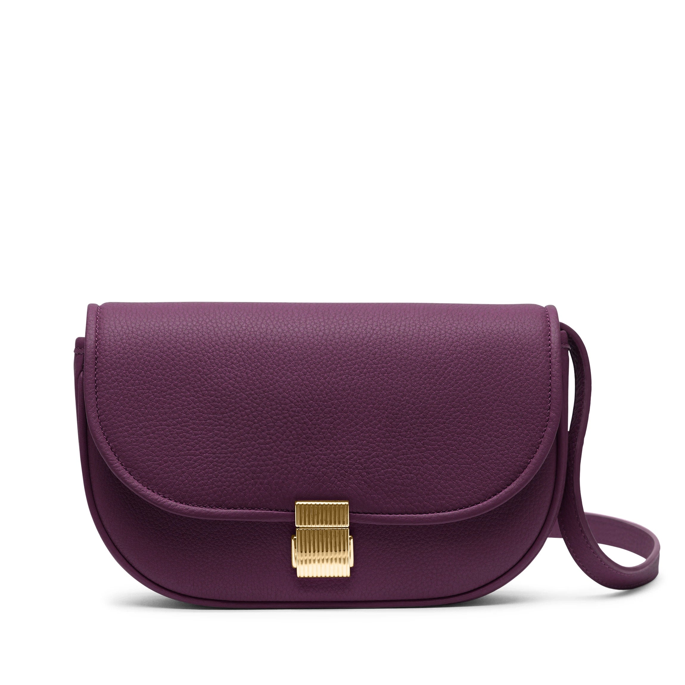 Katy Small Saddle Crossbody | Full grain leather, modern and 