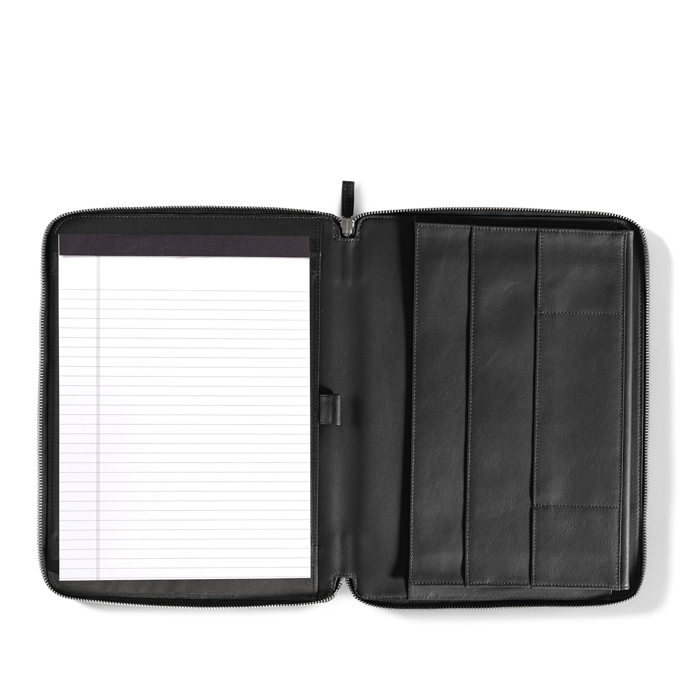 Left Handed Executive Zippered Portfolio | Full Grain Leather Left Handed Executive Zippered Portfolio | Full Grain Leather