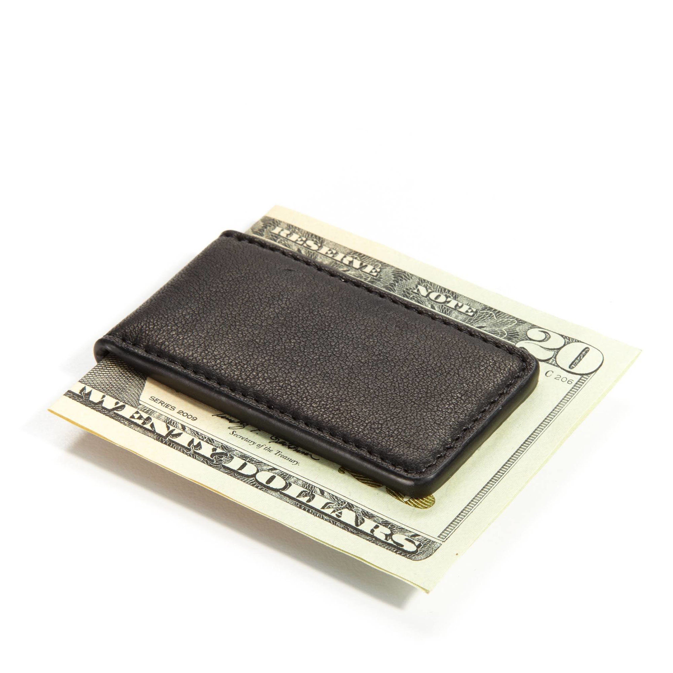 Magnetic Money Clip | Full grain leather, secure cash storage