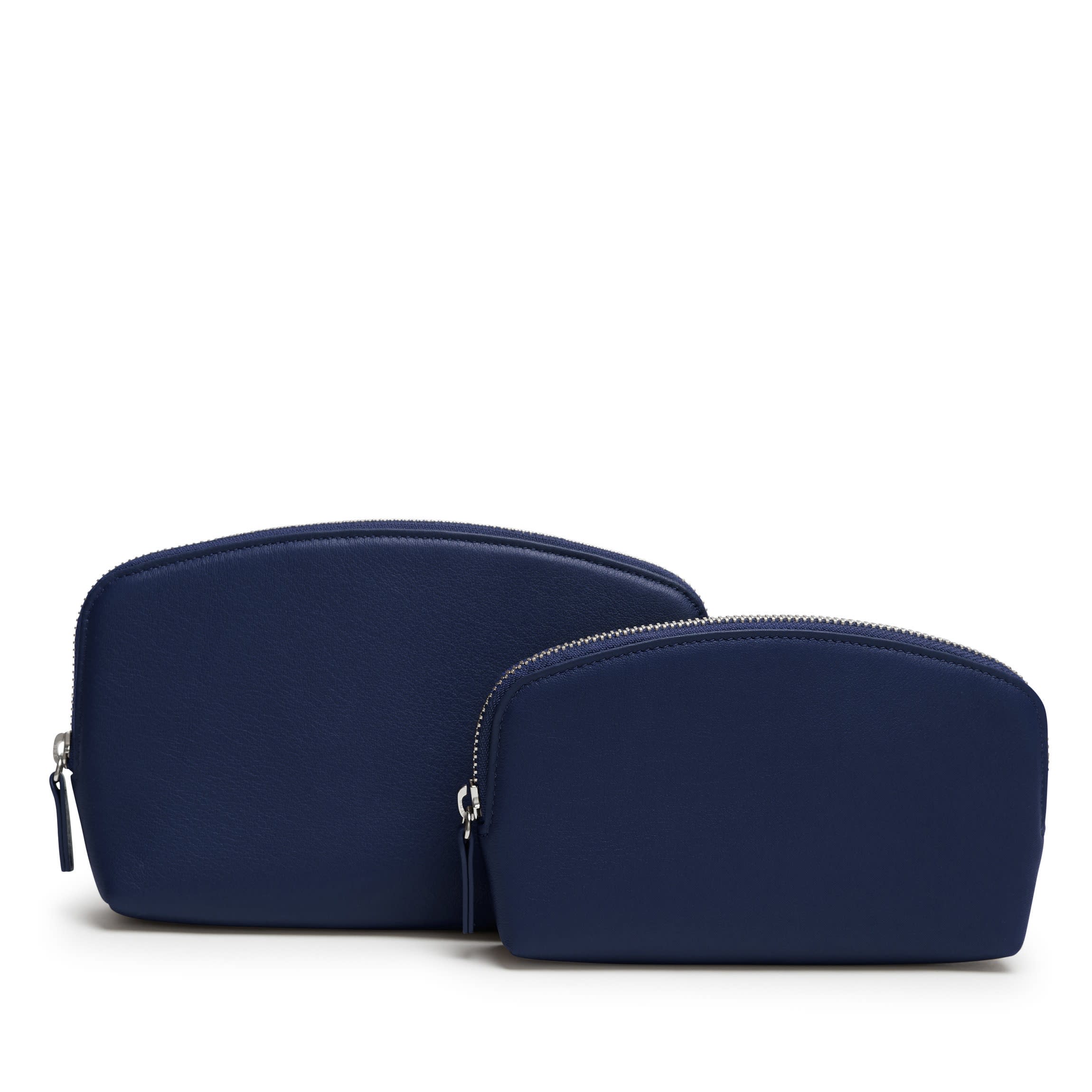 Makeup Pouch Set | Full grain leather, complete beauty travel set