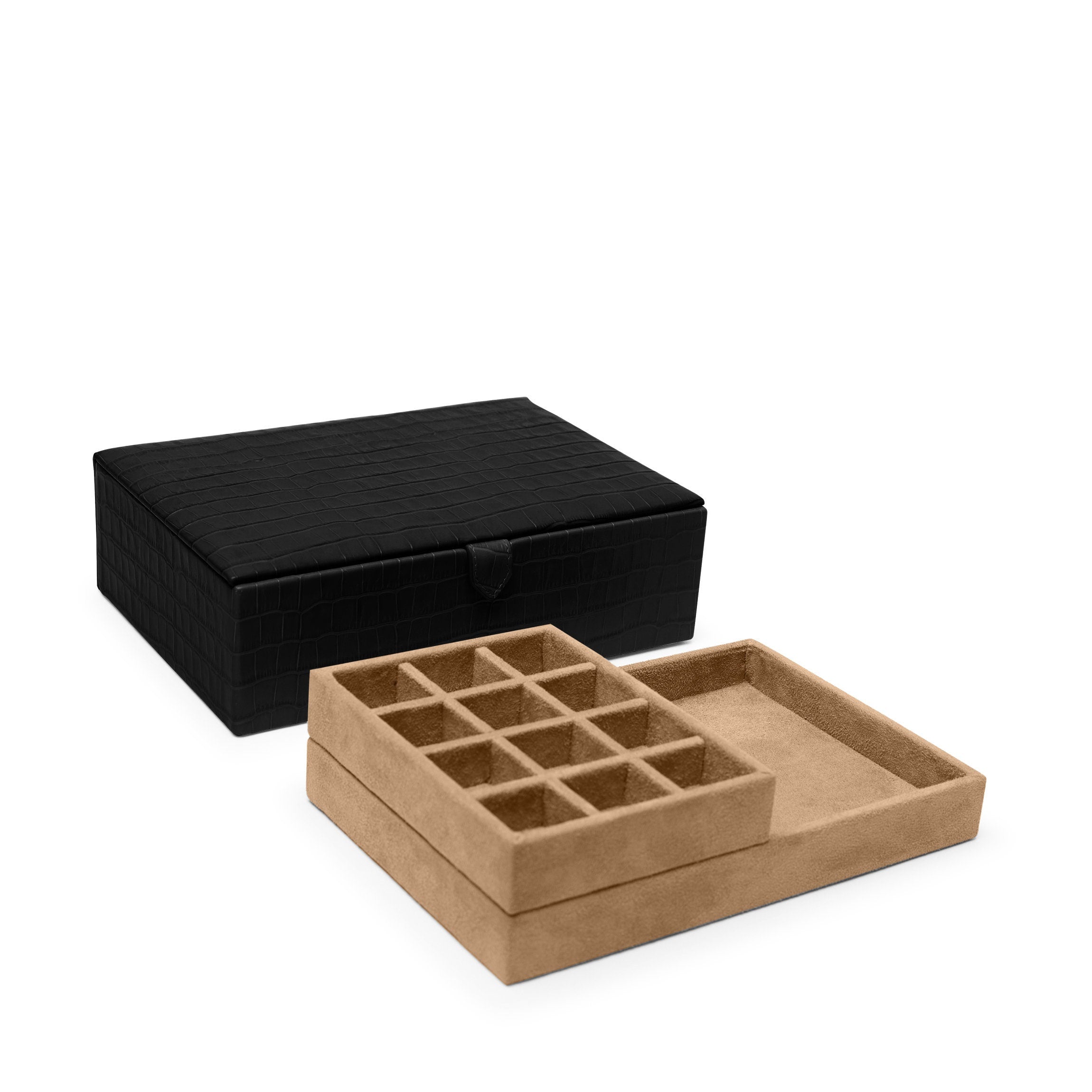 Medium Jewelry Box | Full grain leather, secure accessory