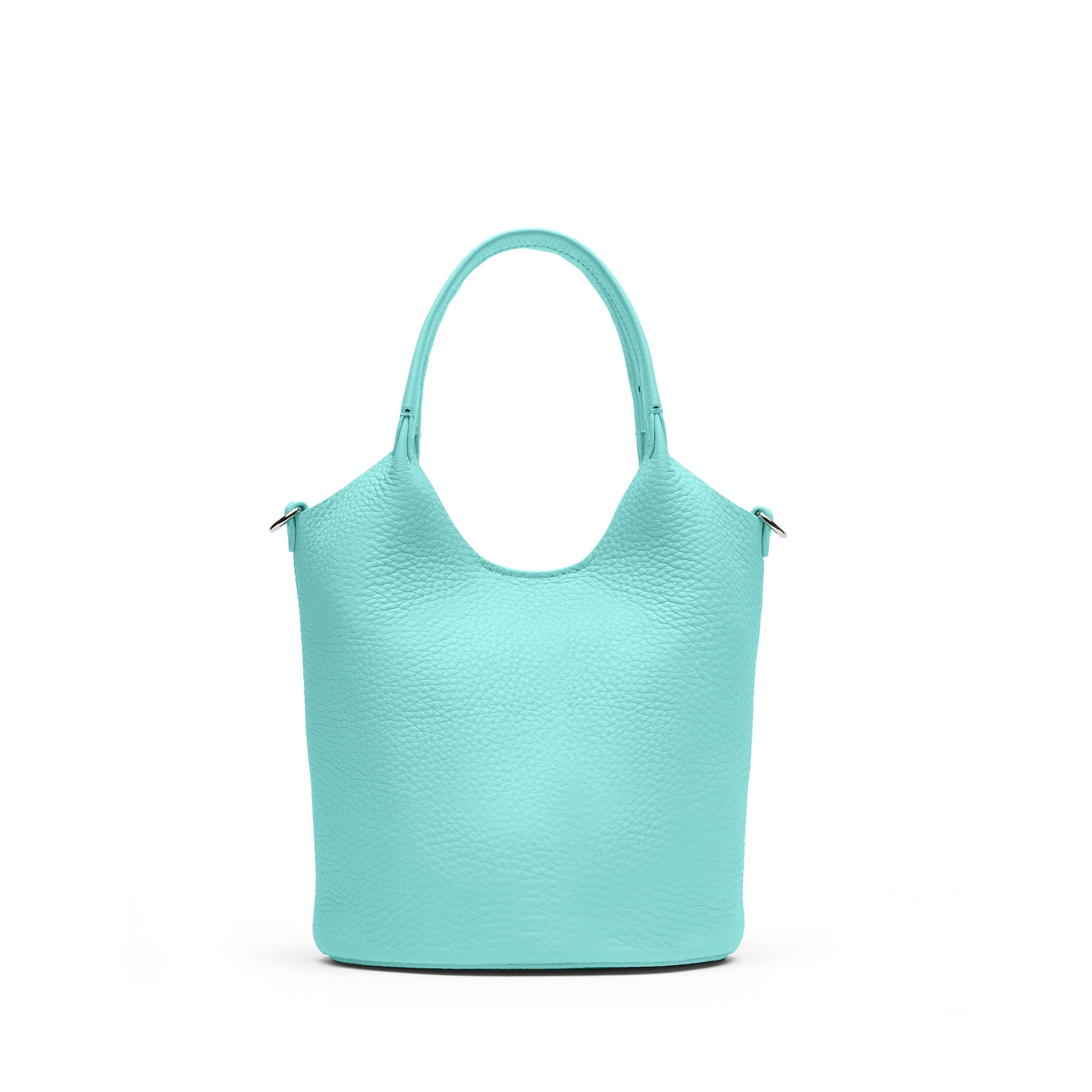 Mia Small Bucket Tote | Full Grain Leather Celeste