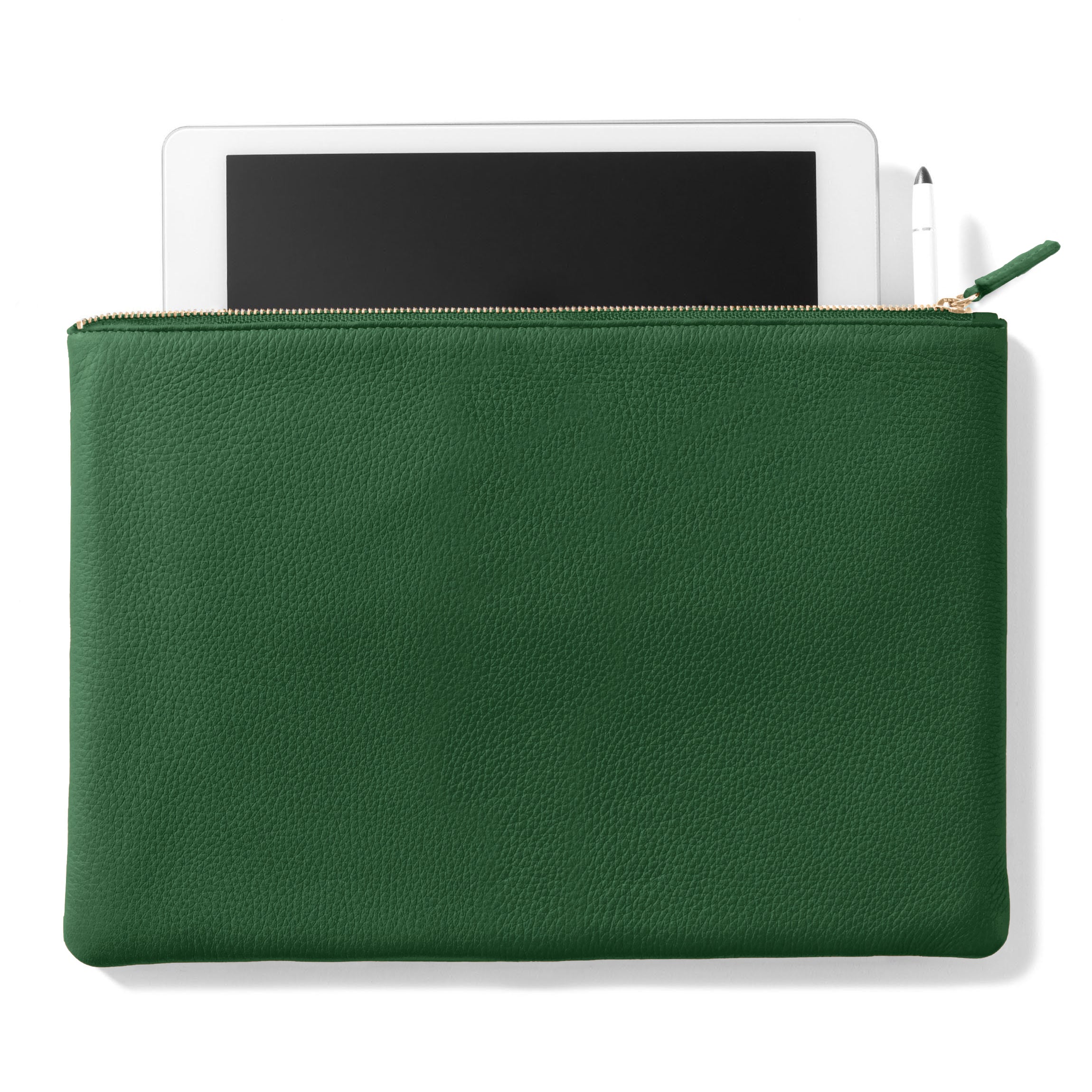 Slim Zippered iPad Case | Full grain leather, streamlined
