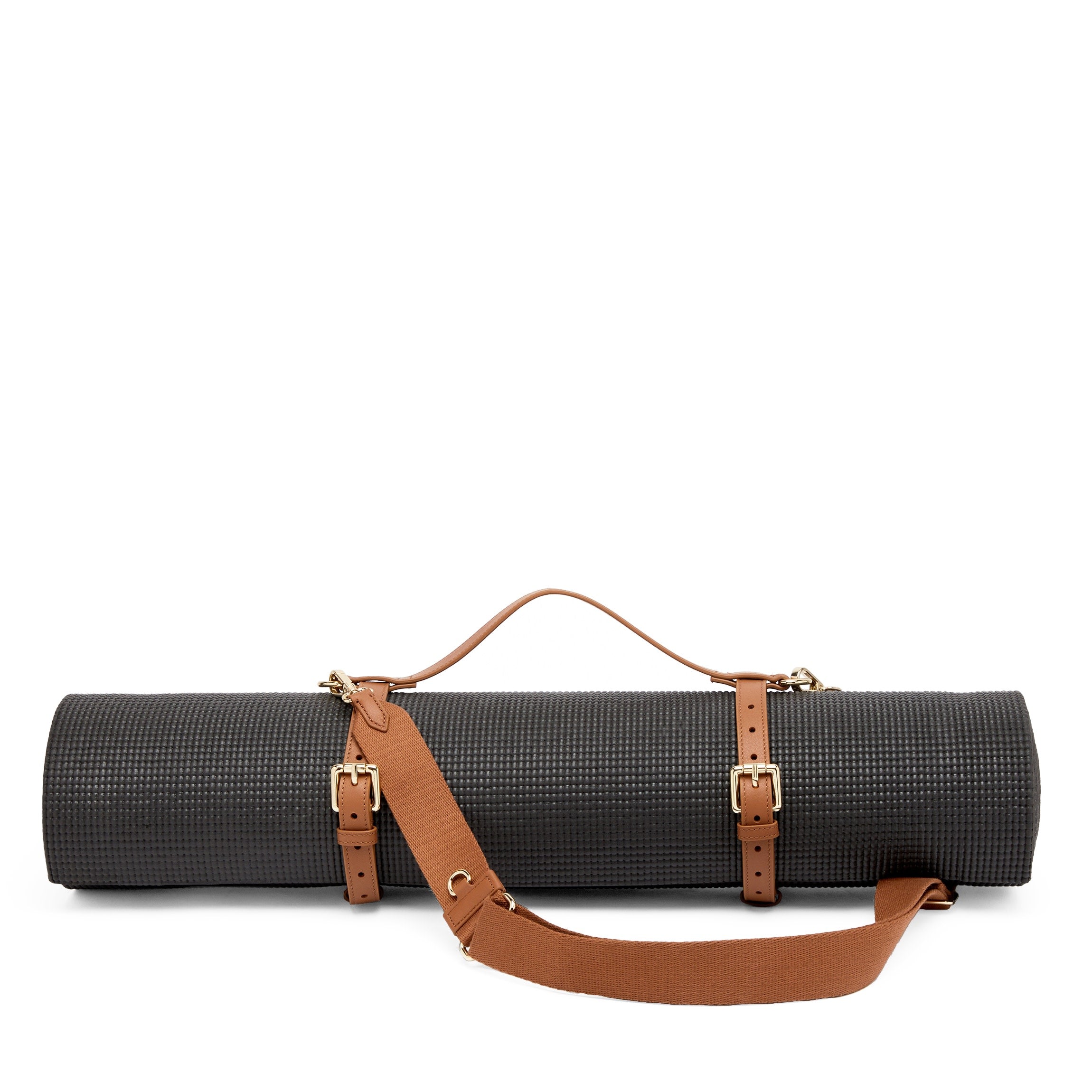 Outdoor PU Leather Fitness Yoga Strap Adjustable Picnic Blanket Carrier Easy Car