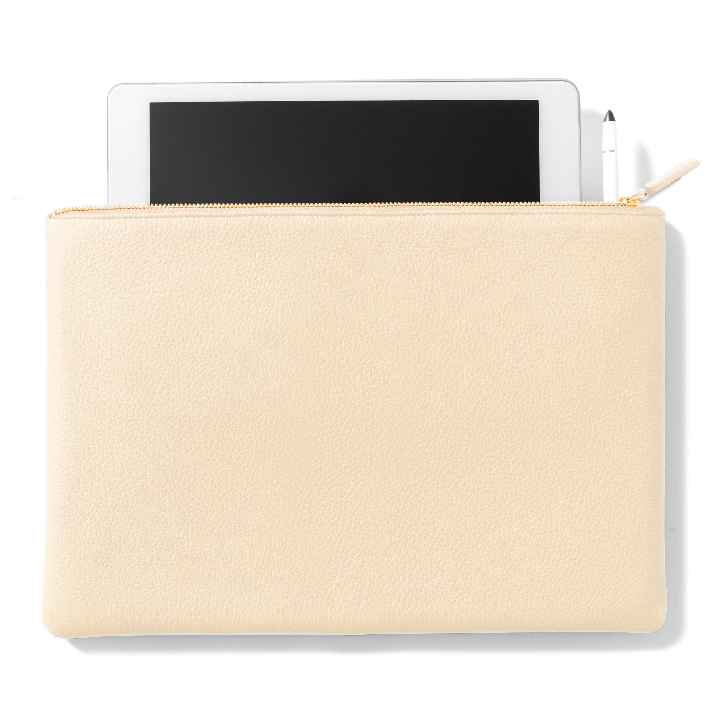 SLOW iPad レザーケース Slim Zippered iPad Case | Full grain leather, streamlined