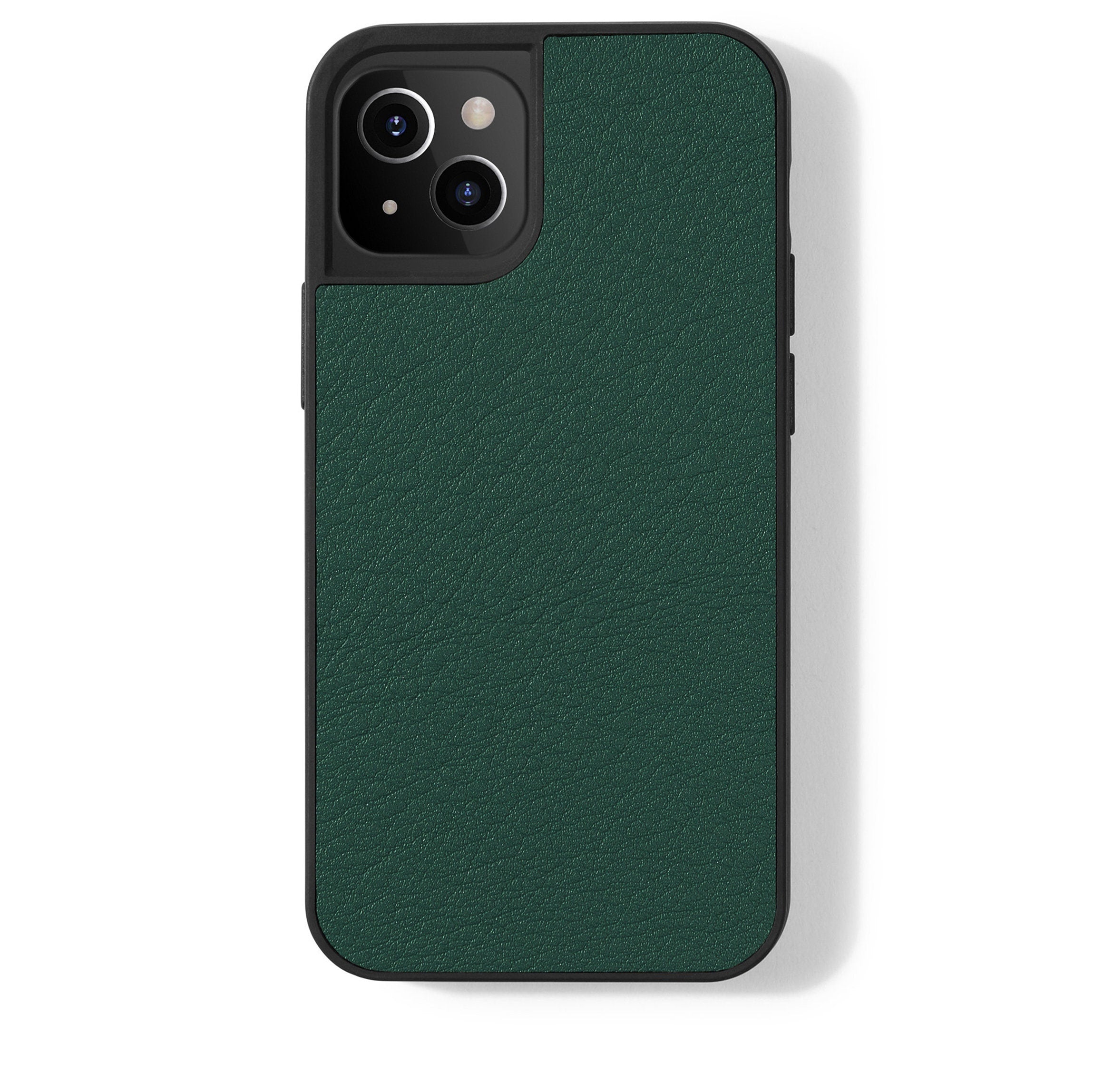 blurred clothing iPhone 14 plus レザーケース iPhone 14 Plus Case | Full grain leather, sleek protection
