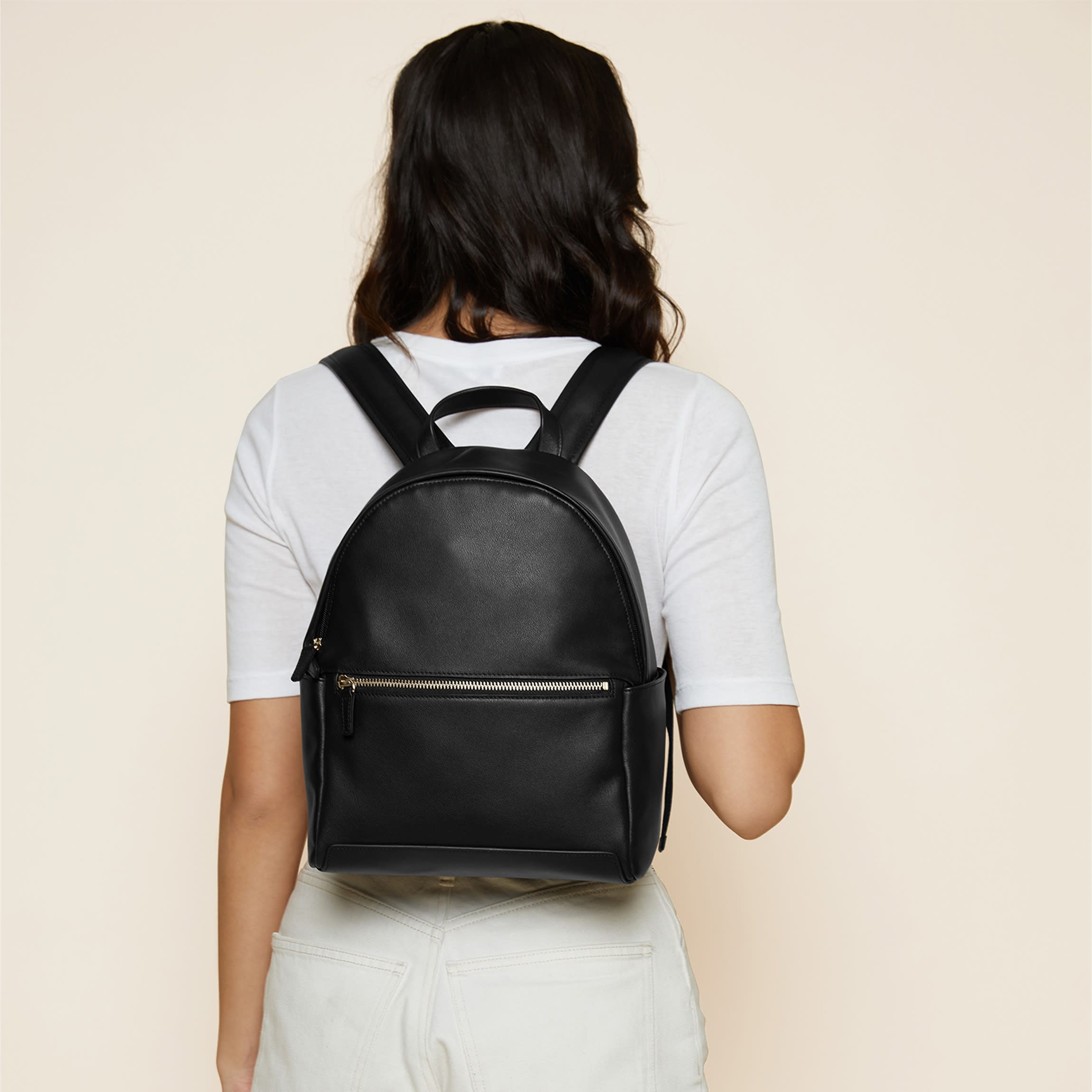 Sloan Mini Backpack | Full grain leather, compact everyday backpack, Leatherology Black Onyx Sloan Mini Backpack | Full grain leather, compact everyday backpack, Leatherology Black Onyx
