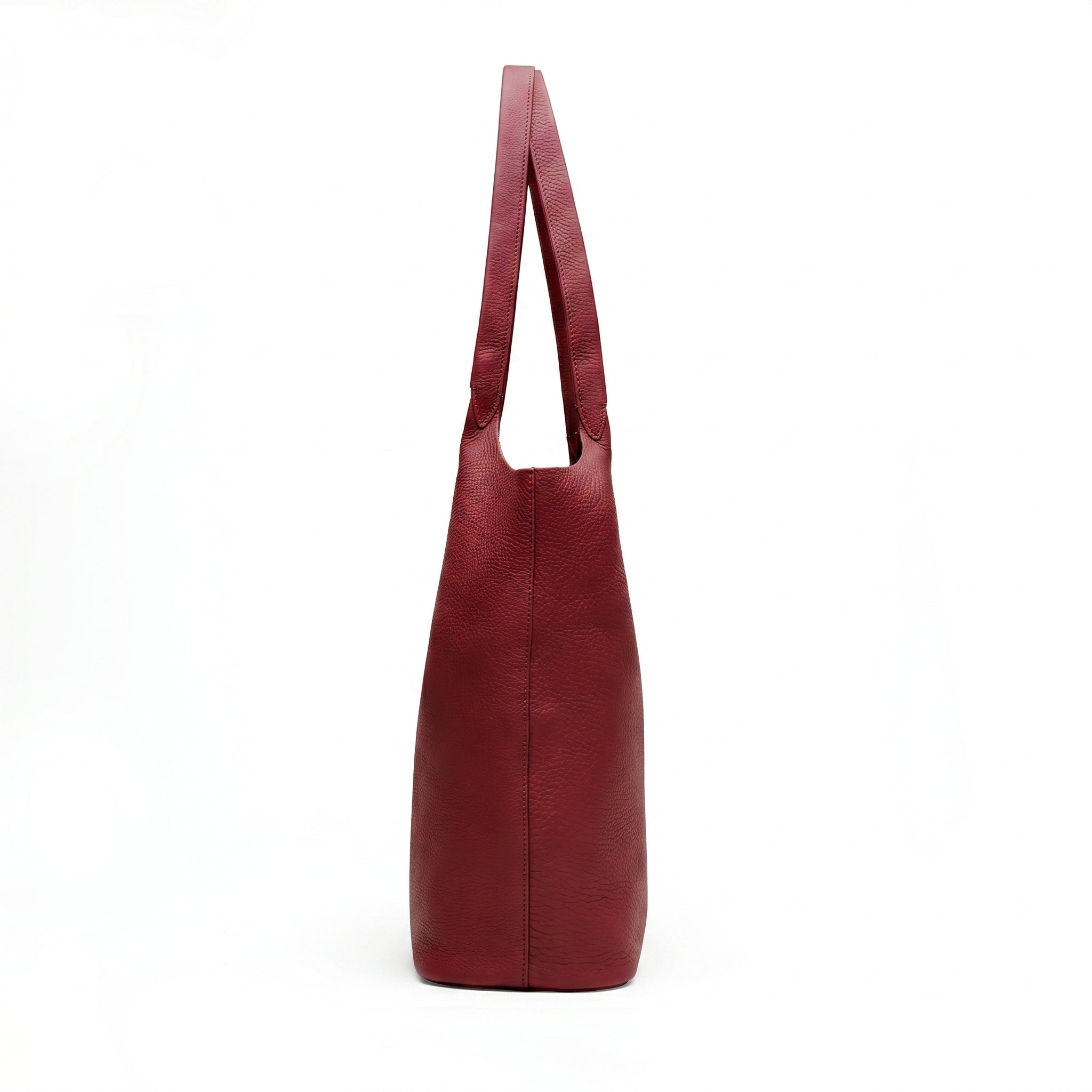 Mia Large Shopper Tote | Full Grain Leather Garnet Red – Leatherology