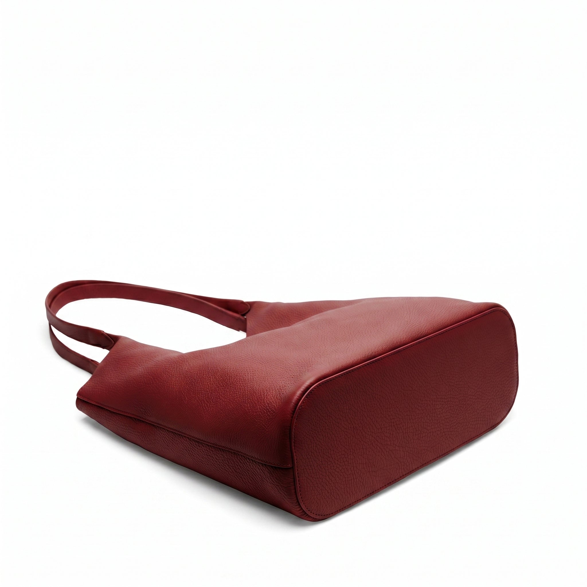 Mia Large Shopper Tote | Full Grain Leather Garnet Red – Leatherology