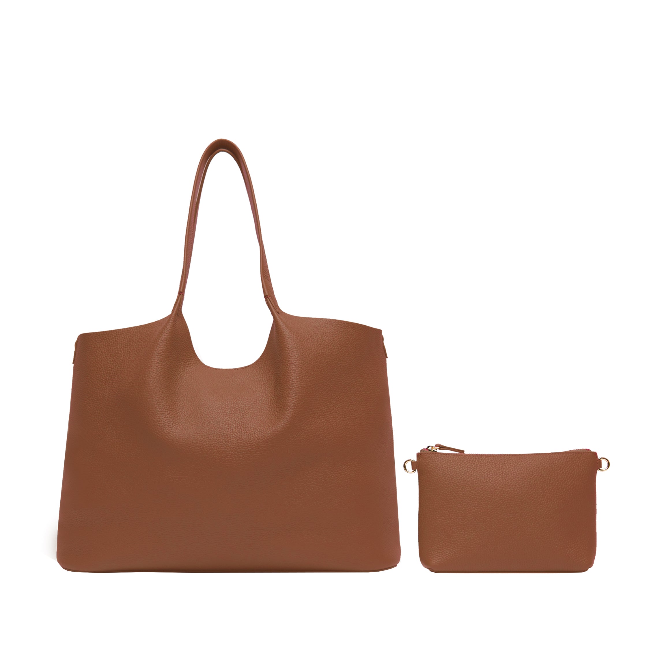 Mia Horizontal Tote | Full Grain Leather Saddle Brown – Leatherology