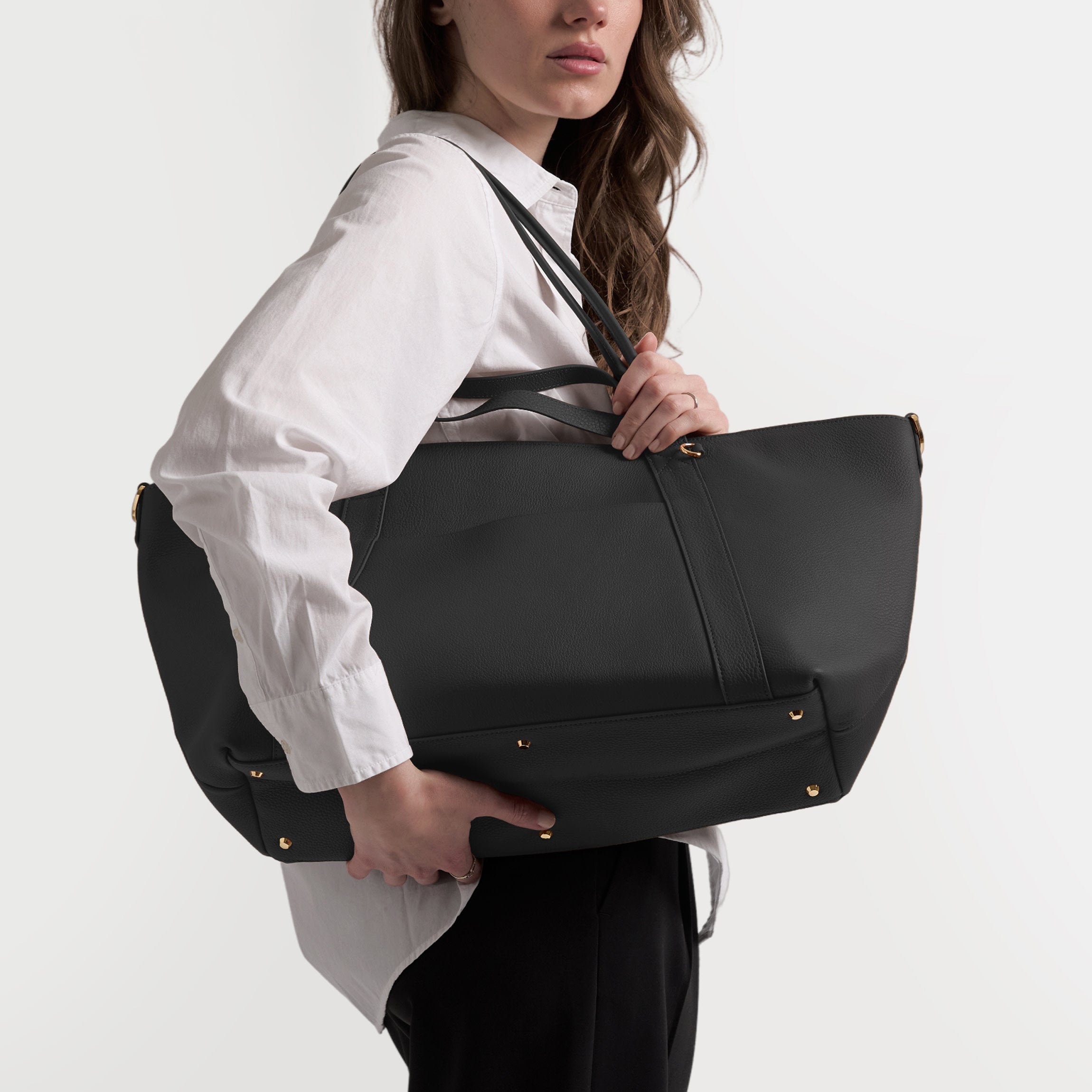 chaps small black tote travel bag Transit Small Travel Tote
