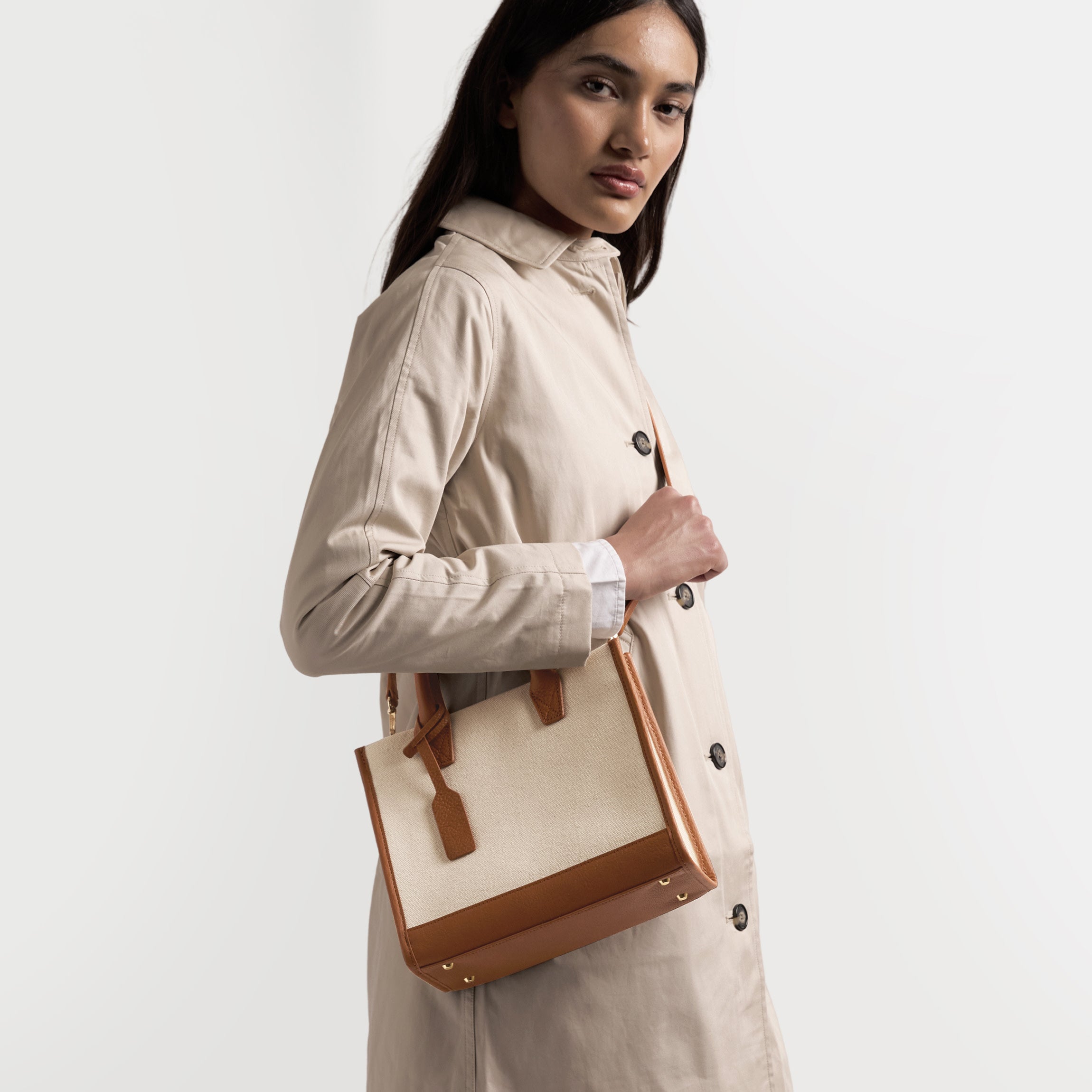Kress Mini Top Handle Bag | Full Grain Leather, Chic Structured