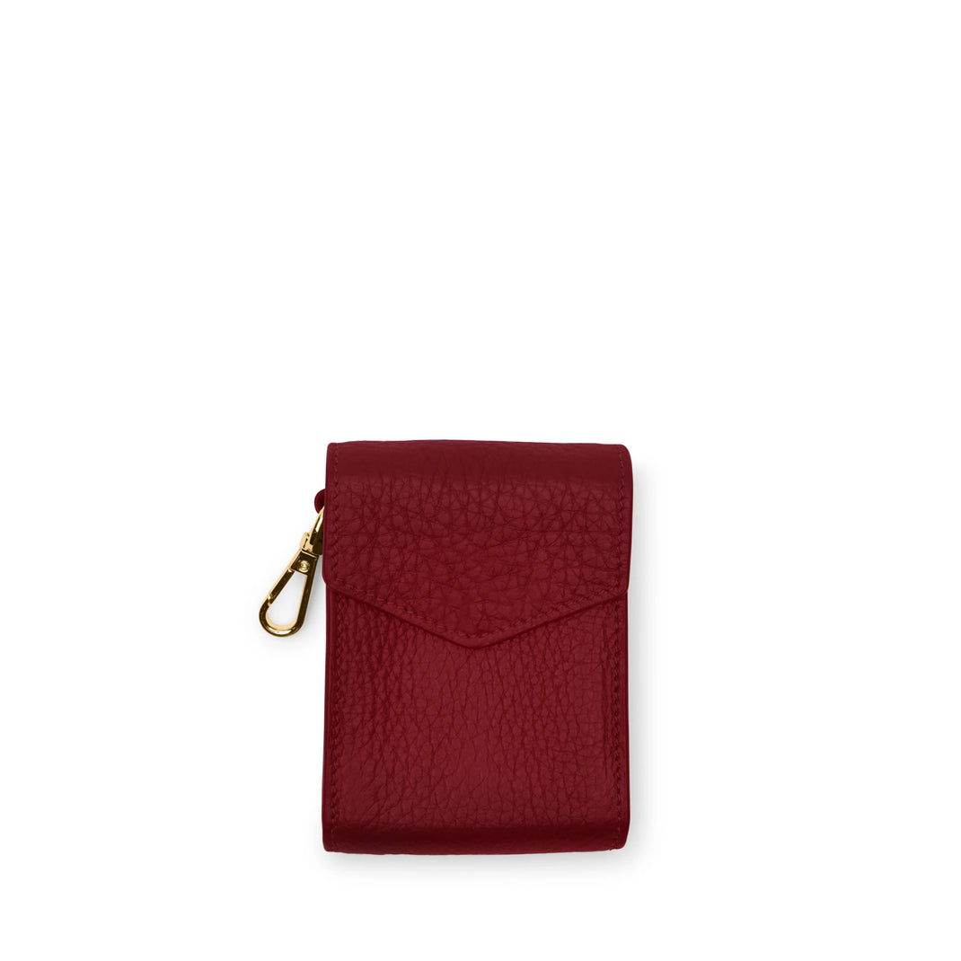 Portable Single Playing Card Case Garnet Red