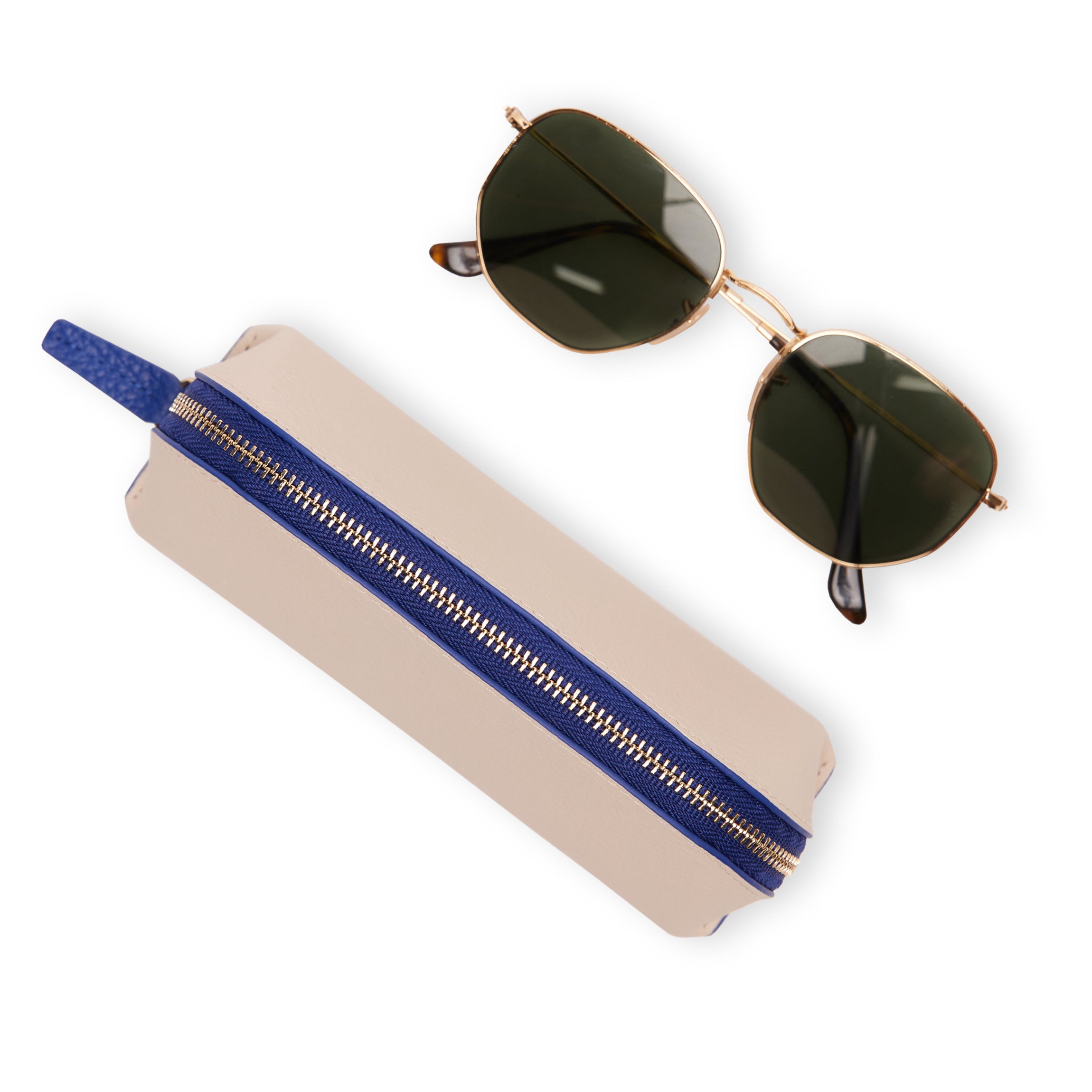 Zip Sunglass Case | Full grain leather, protective eyewear storage