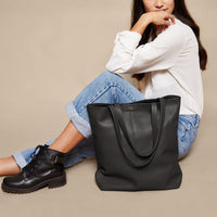 Uptown Vertical Tote Black Onyx