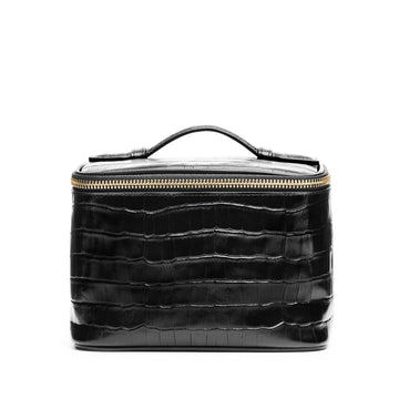 XL Train Case Black Croc