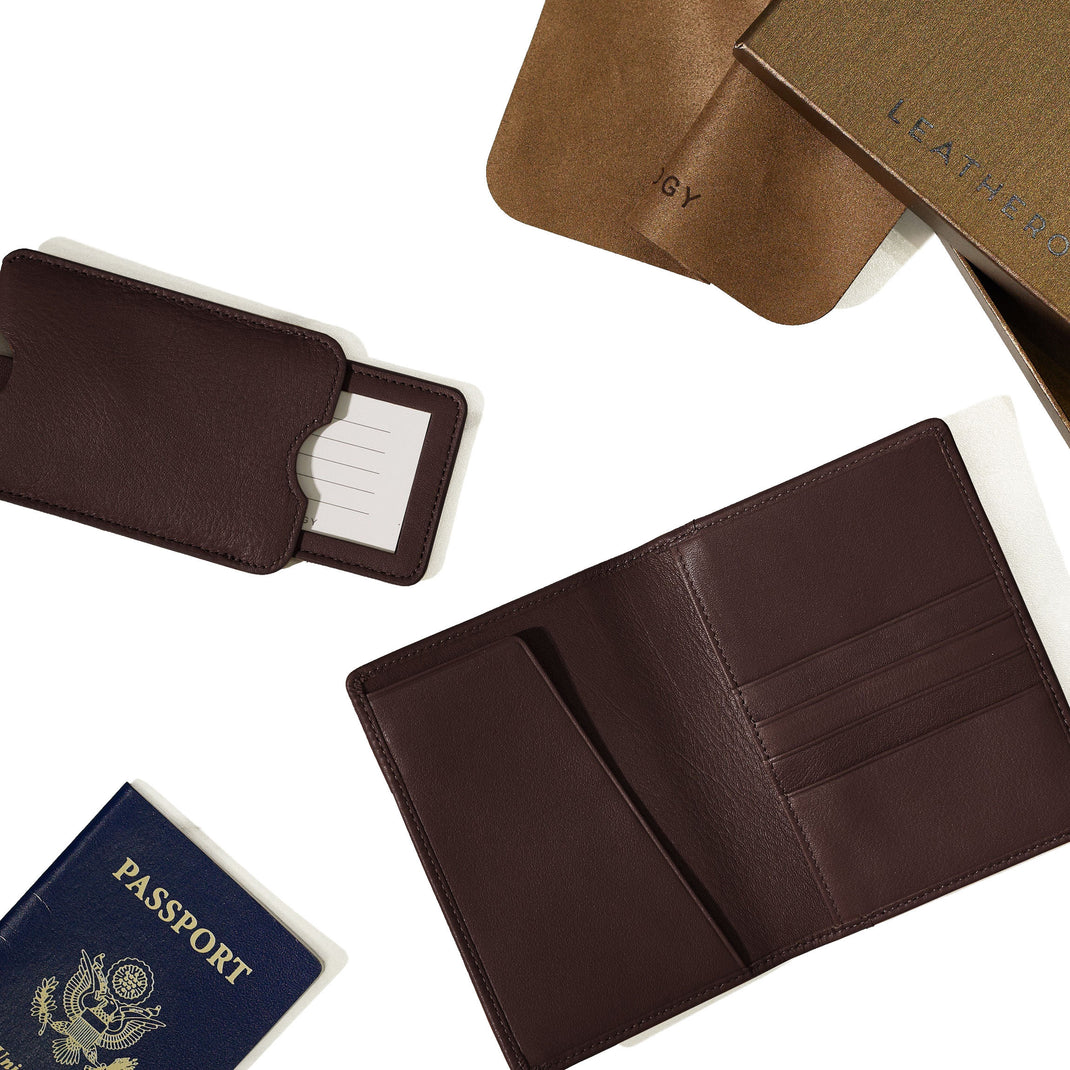 2-new-Deluxe-Passport-Cover-Luggage-Tag-Set-Brown-P18-340-1