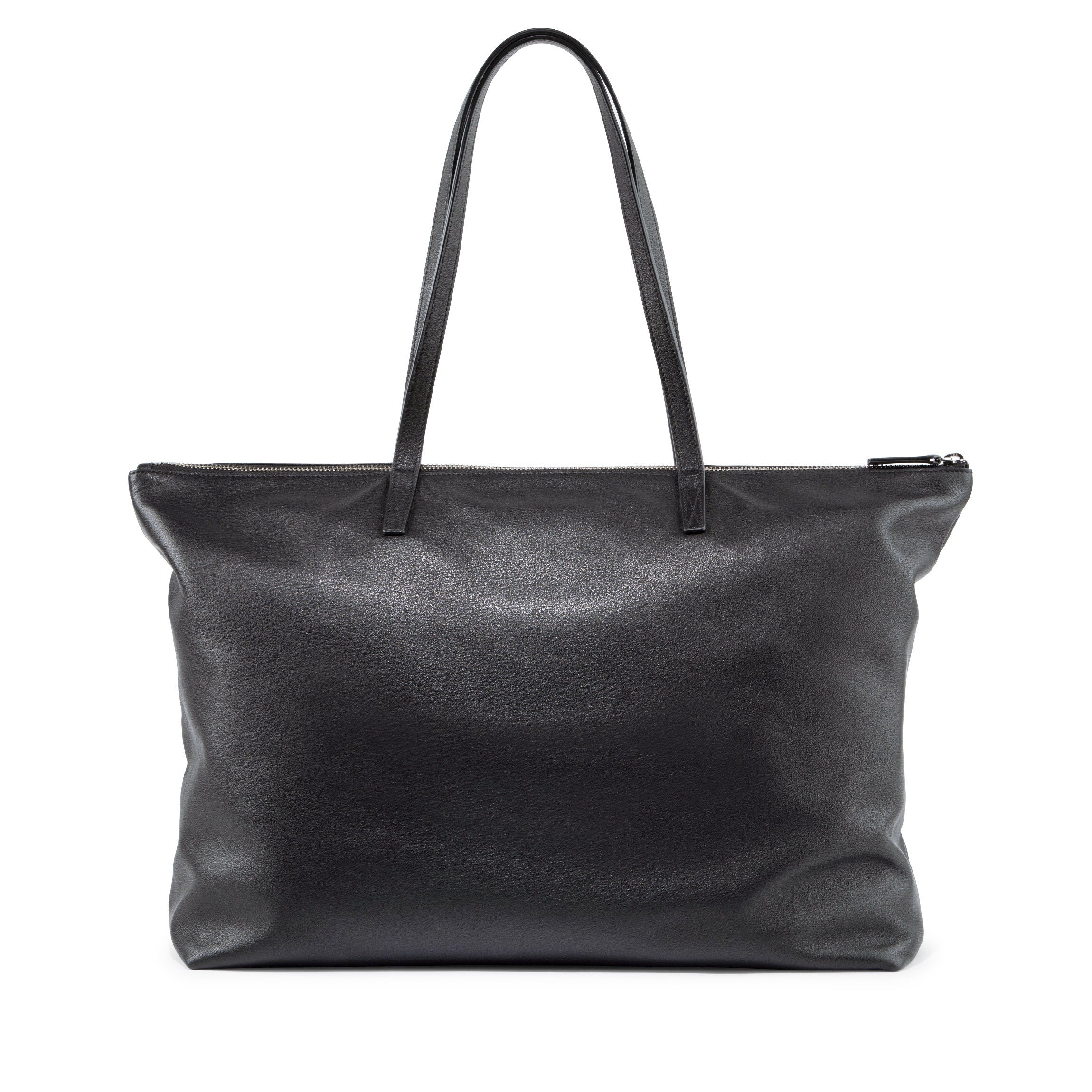 ★TOUT Y EST★ LENA BAGBLACK AB2411BG004MBB Aleena Soft Zippered Tote | Full grain leather, versatile