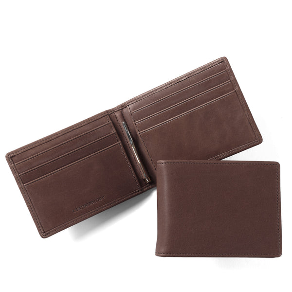 Bifold with Money Clip Mahogany