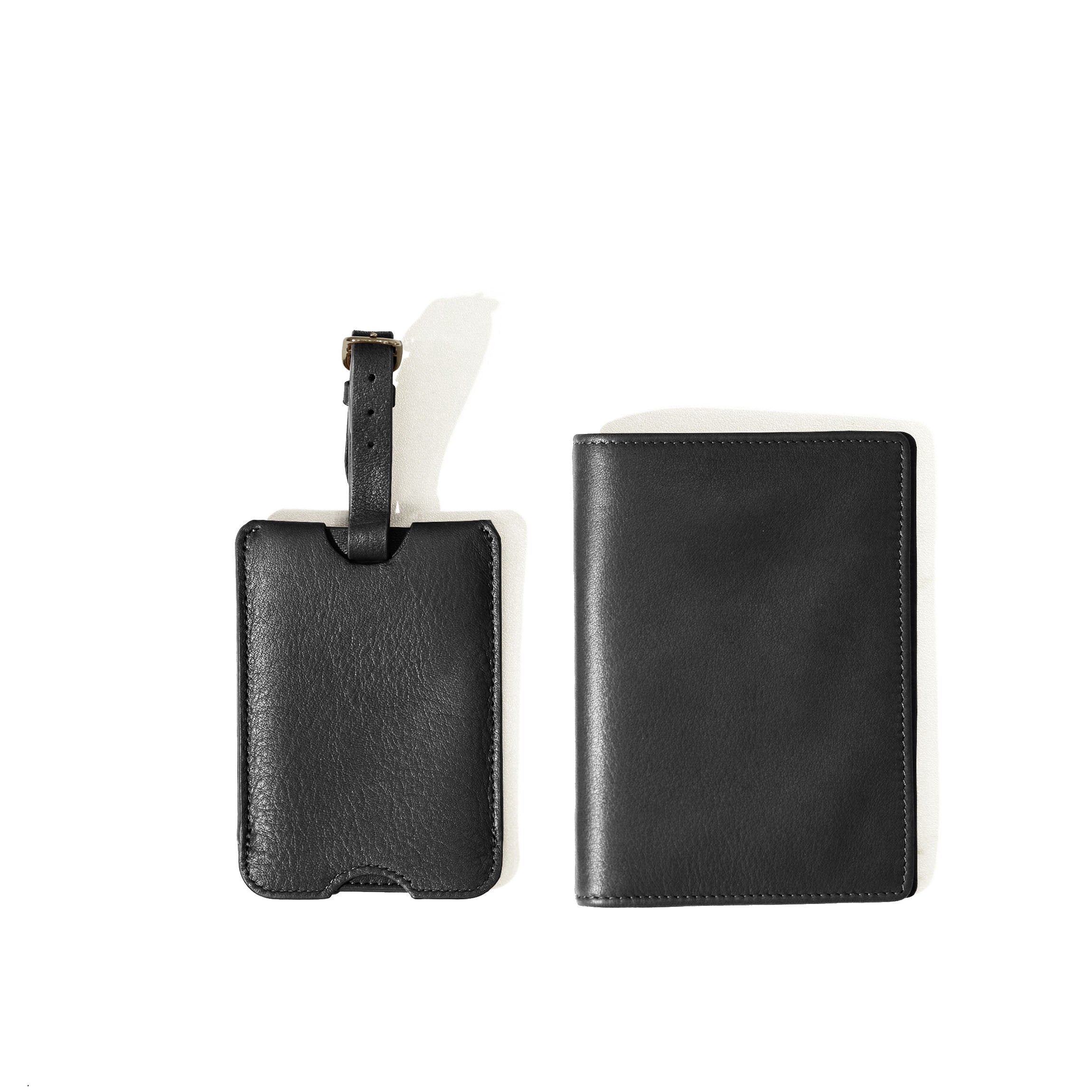 Deluxe Passport Cover + Luggage Tag Set | Full grain leather